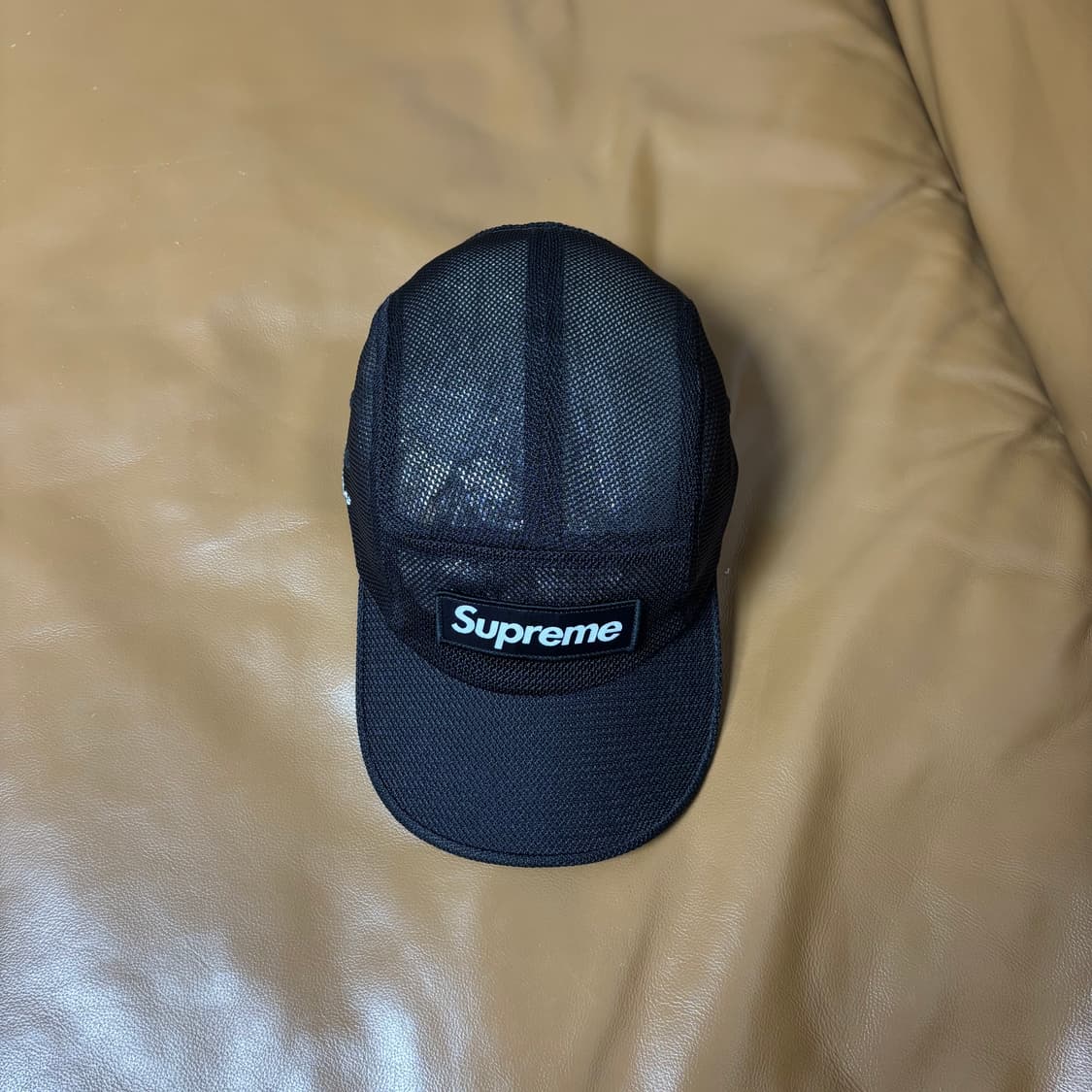 Supreme 슈프림 23ss 코듀라 메쉬 블랙 캠프캡 모자 Black 상품이미지6