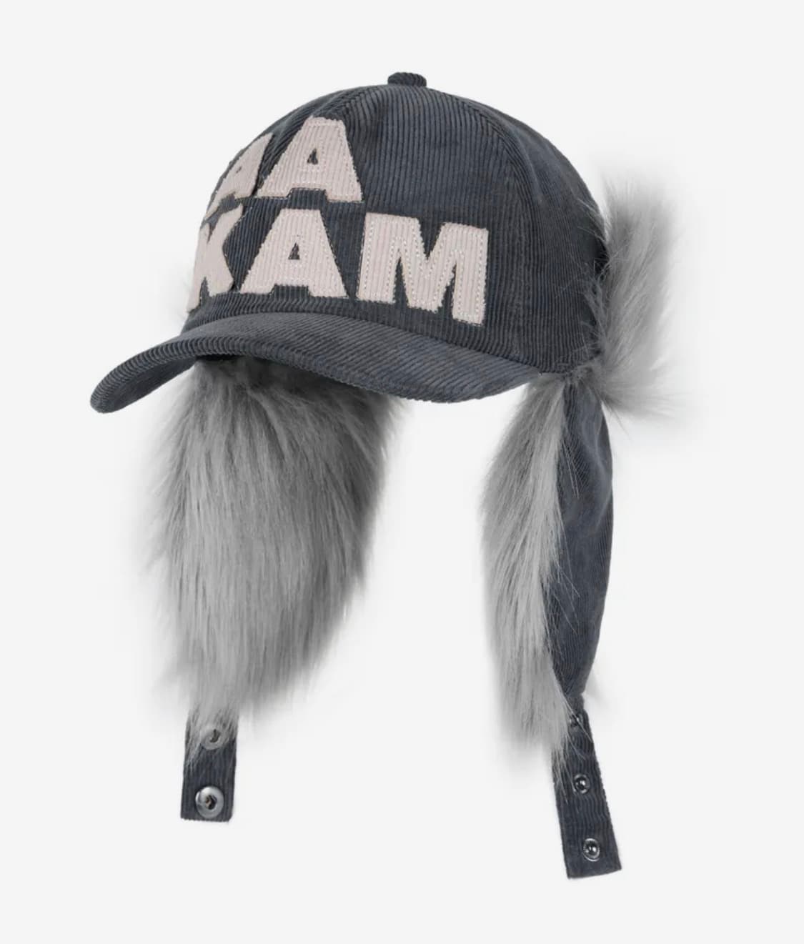 아캄 코듀로이 트래퍼 캡 (Gray) 상품이미지1