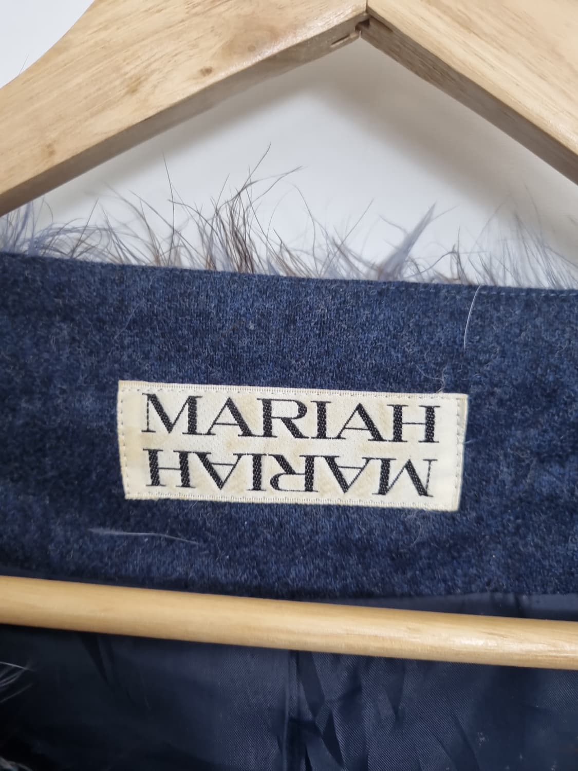 MARIAH 네이비 울 퍼 트리밍 자켓  상품이미지4