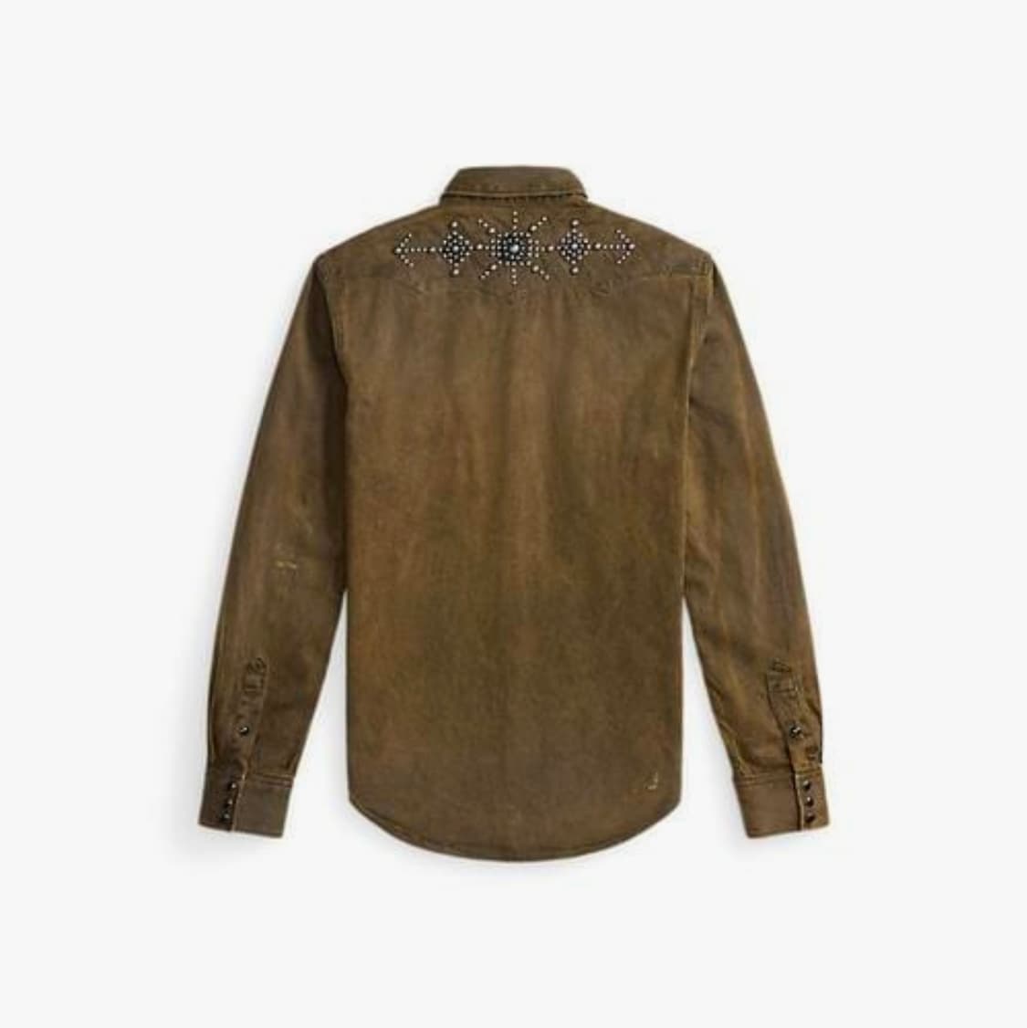 RRL 슬림핏 스터드 데님 웨스턴 셔츠 상품이미지2