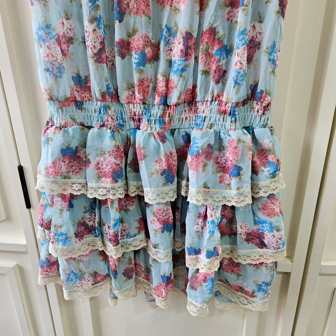 엑시즈팜 (axes femme)  플라워 티어드 원피스 상품이미지5