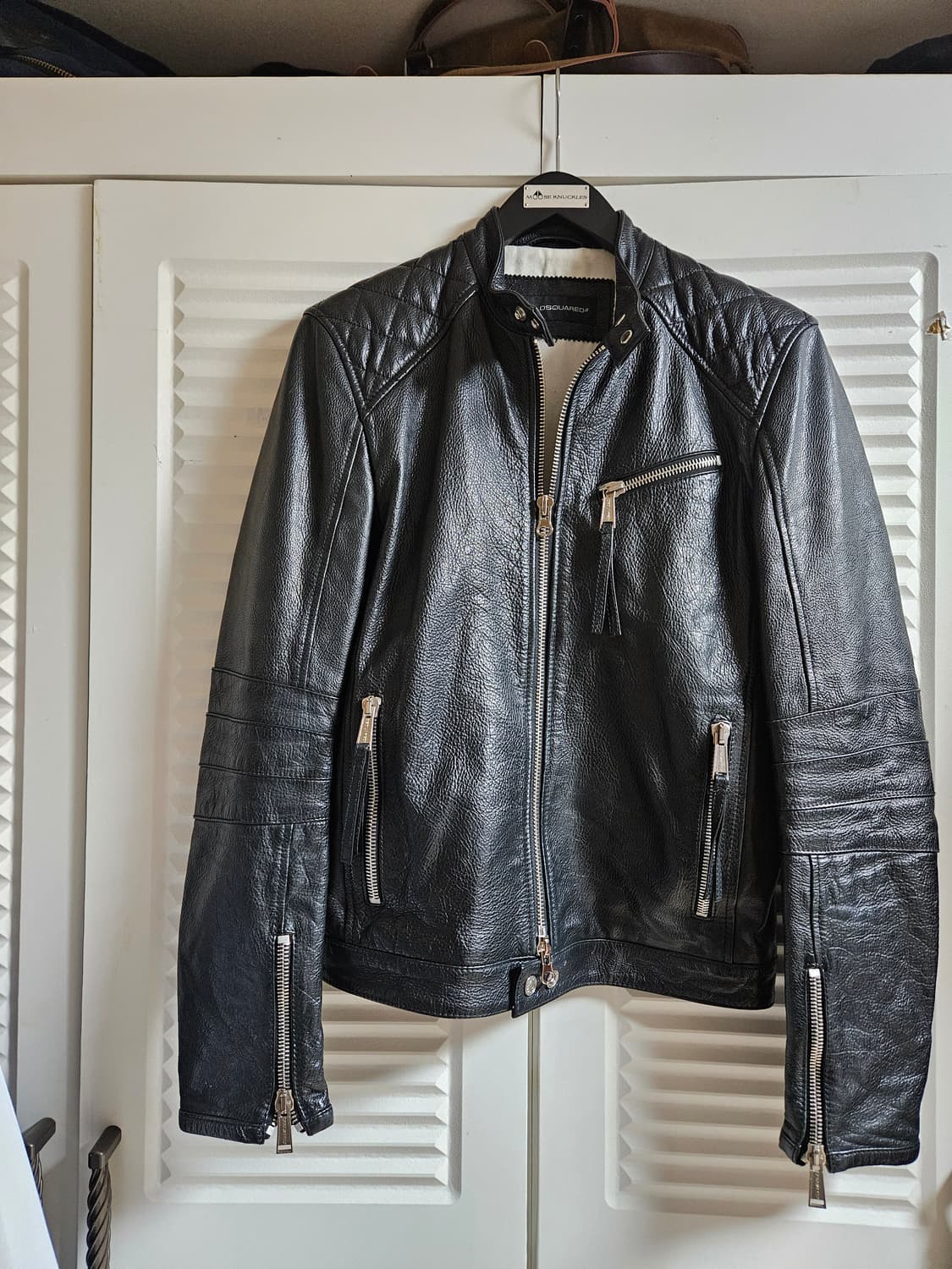 디스퀘어드2 푸에블로 소가죽 바이커 가죽자켓 판매합니다. 상품이미지1