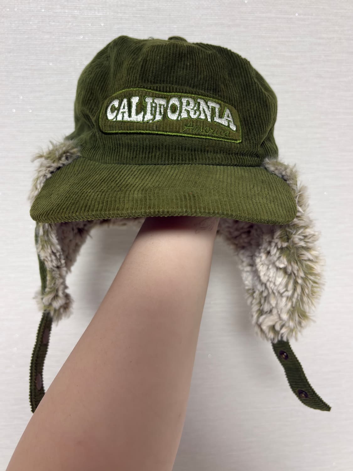 그린 코듀로이 군밤모자 트루퍼햇 상품이미지3