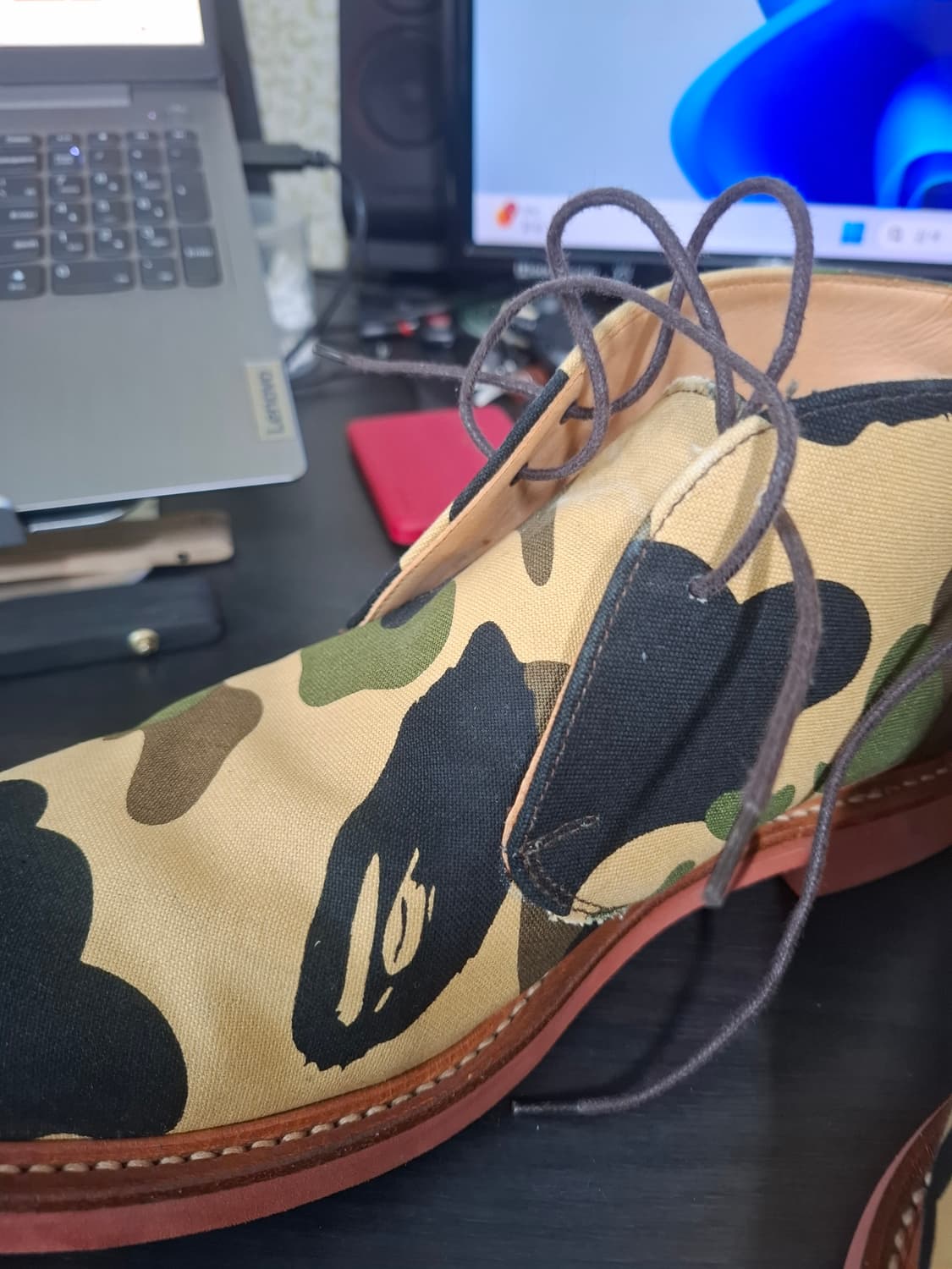마크 맥네어리x베이프 카모 처카 부츠 280mm 상품이미지9