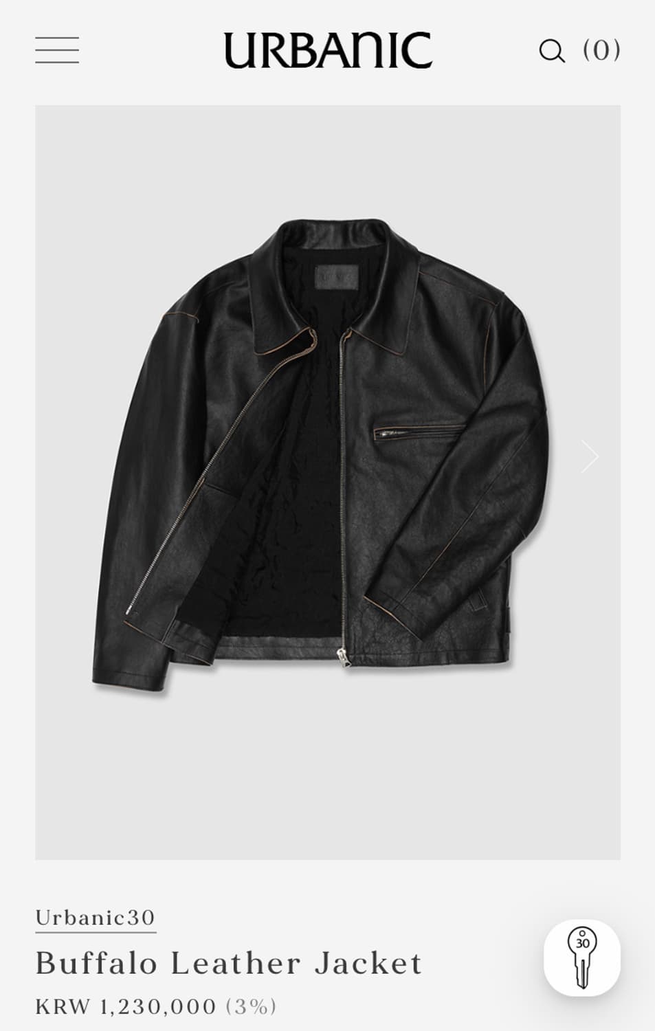 얼바닉30 버팔로 가죽 자켓 상품이미지1