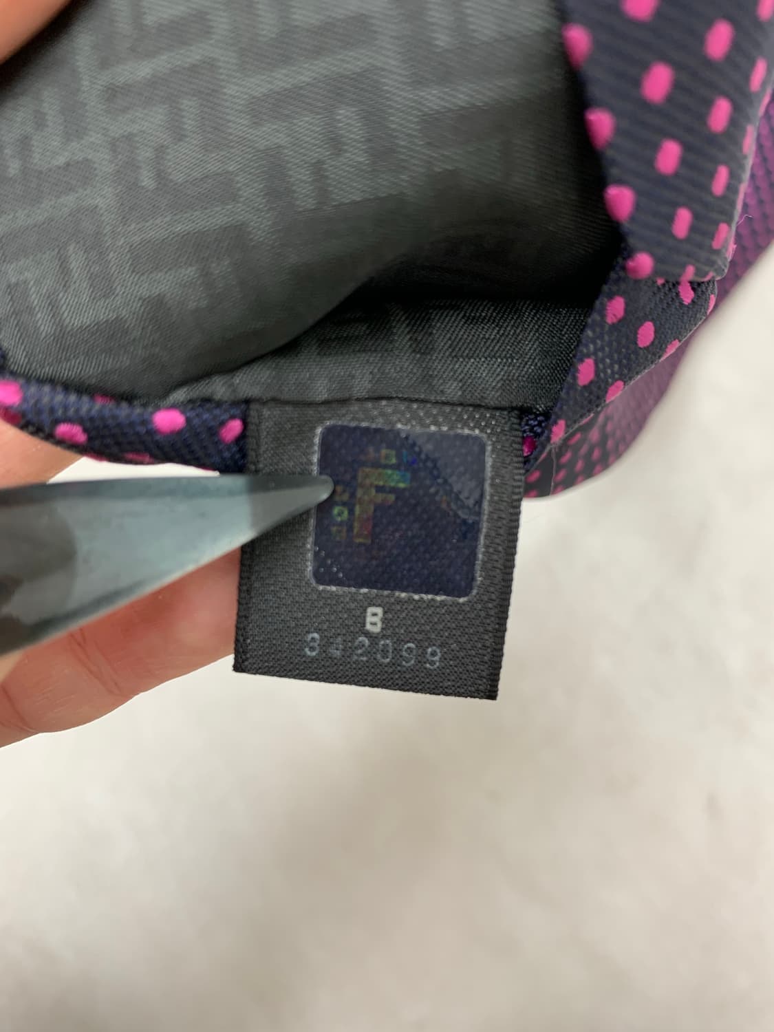 펜디 퍼플 도트 디테일 넥타이 #290 상품이미지5