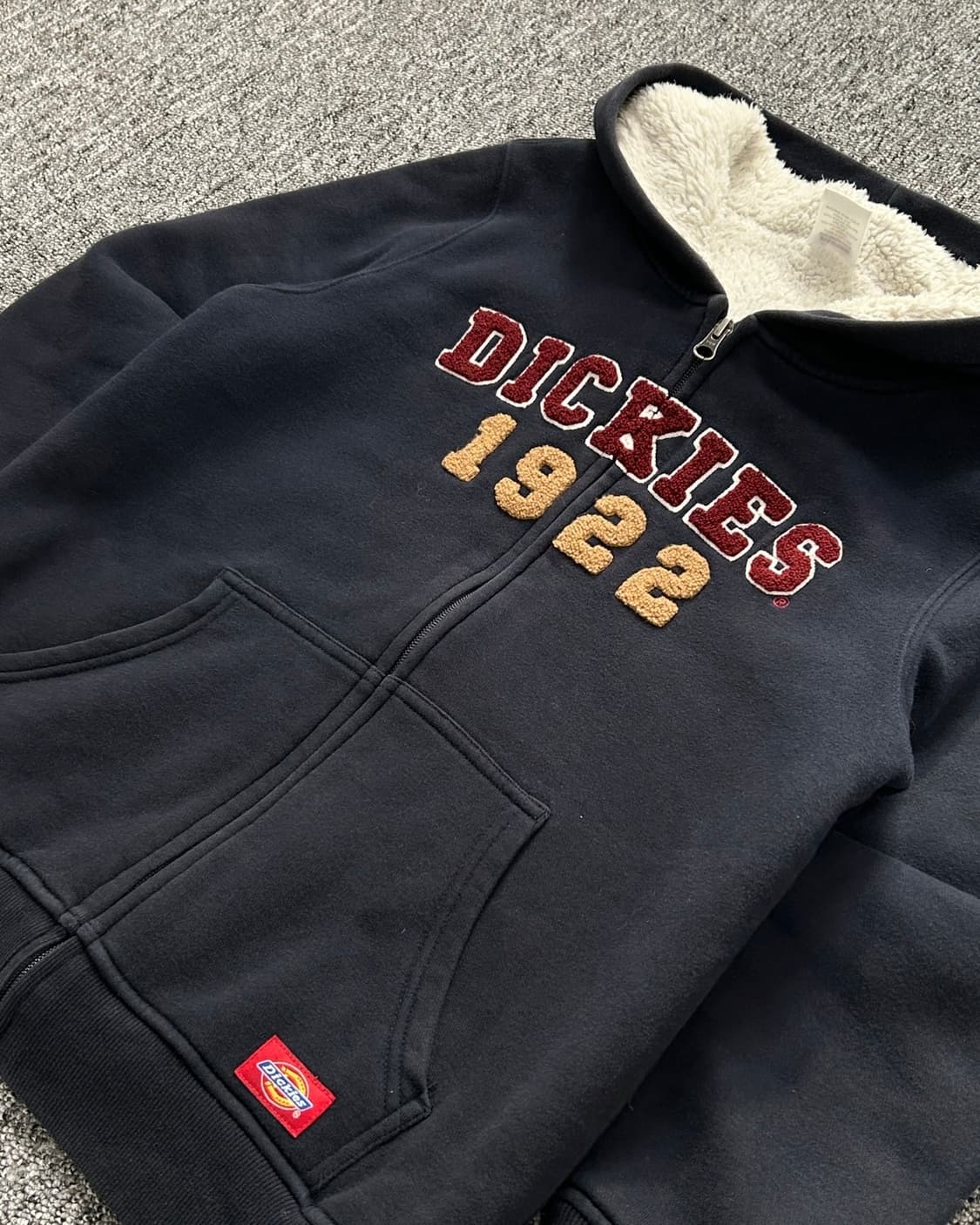 디키즈 1922 스펠로고 쉐르파 후드집업 상품이미지2