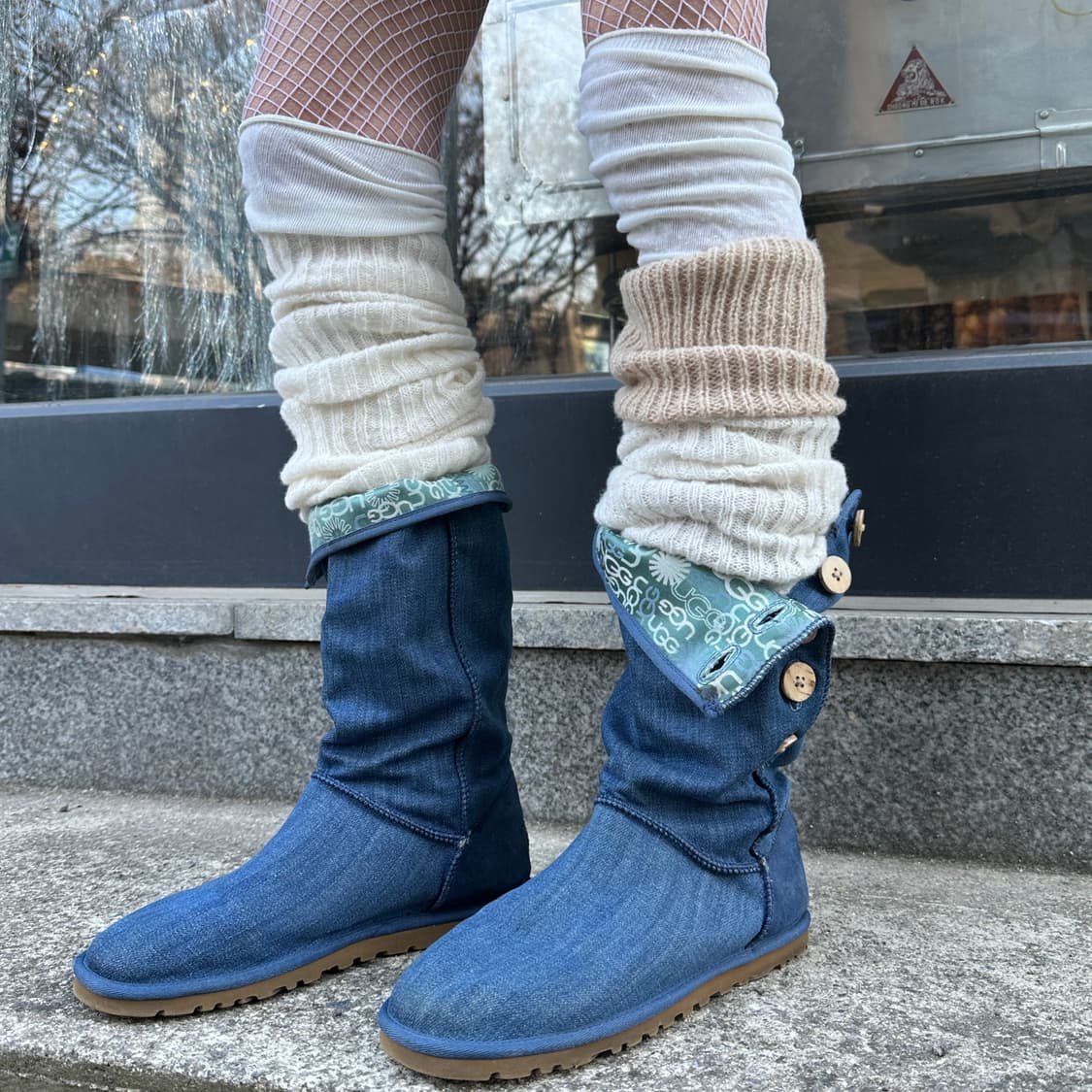 00s 데님 롱 어그 부츠 상품이미지1