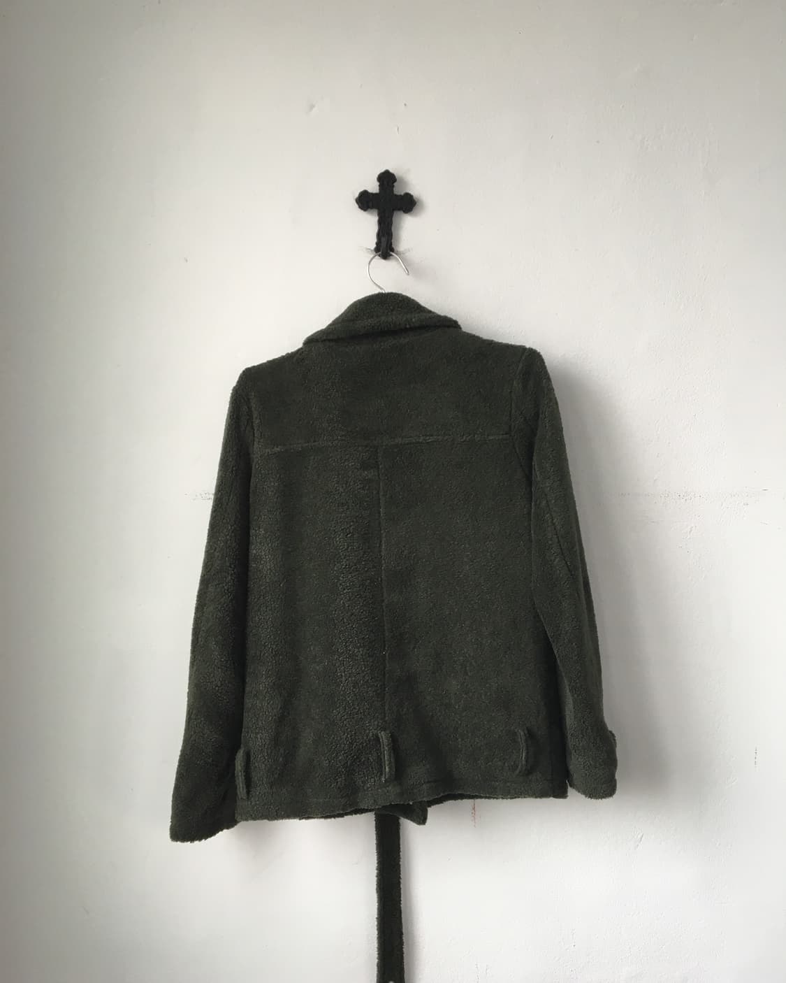 Belted fleece rider jacket 상품이미지3