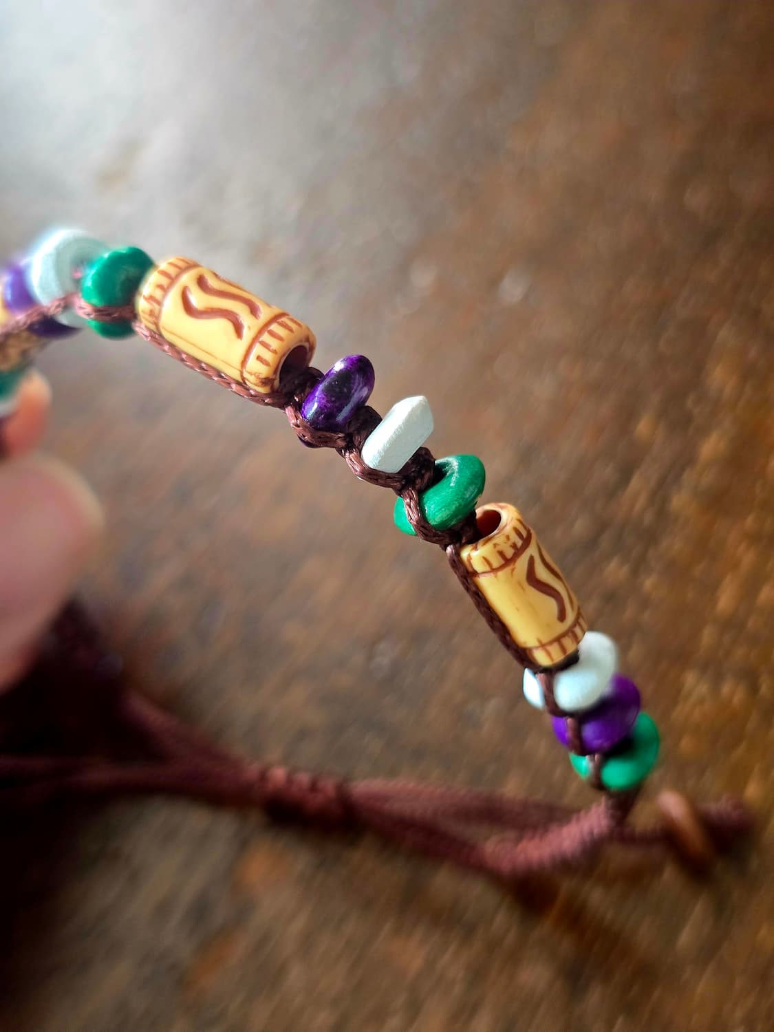 보헤미안 마크라메 비즈 매듭 팔찌 상품이미지2