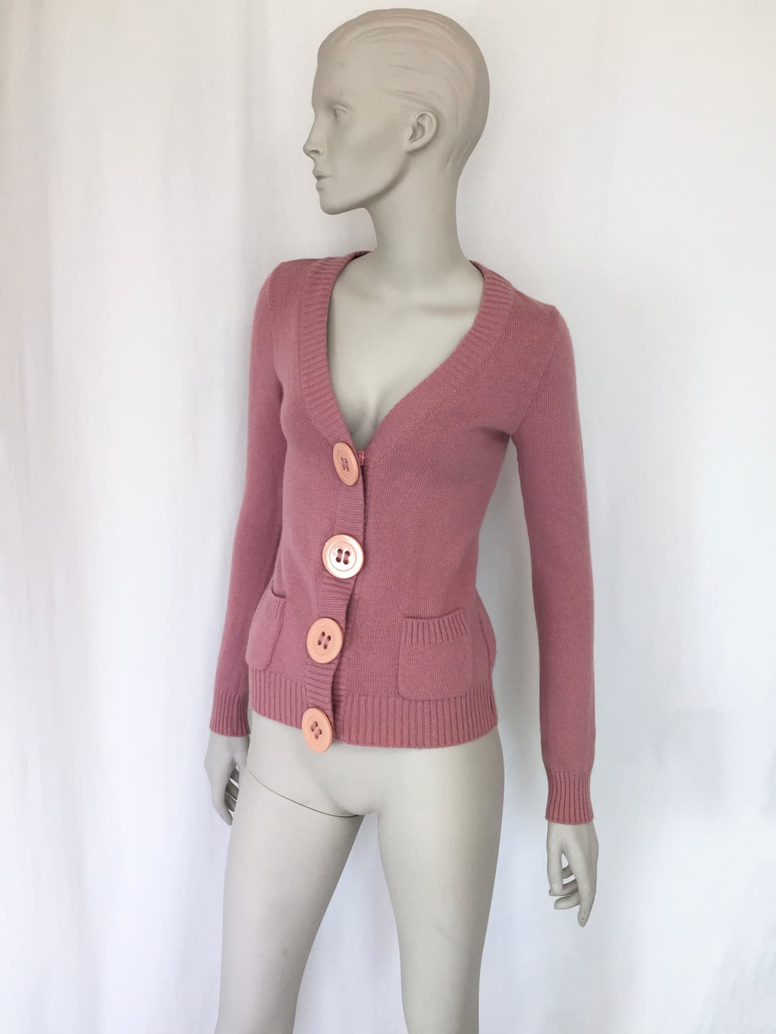 Italy Made Moschino Big button cardigan 상품이미지4