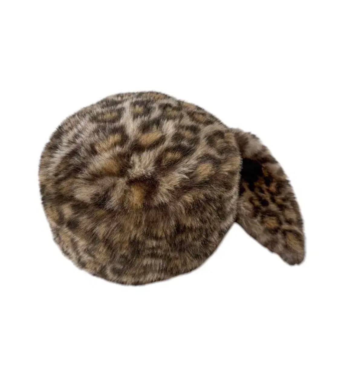 Papillon 레오파드 테일 퍼 햇 상품이미지1