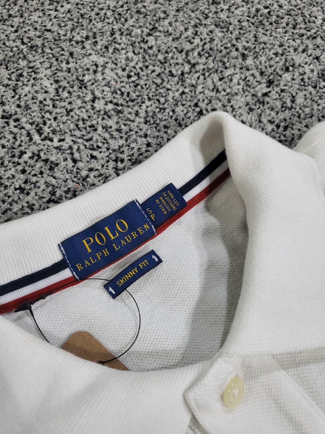 폴로 랄프로렌 화이트 카라 반팔 티셔츠 상품이미지3