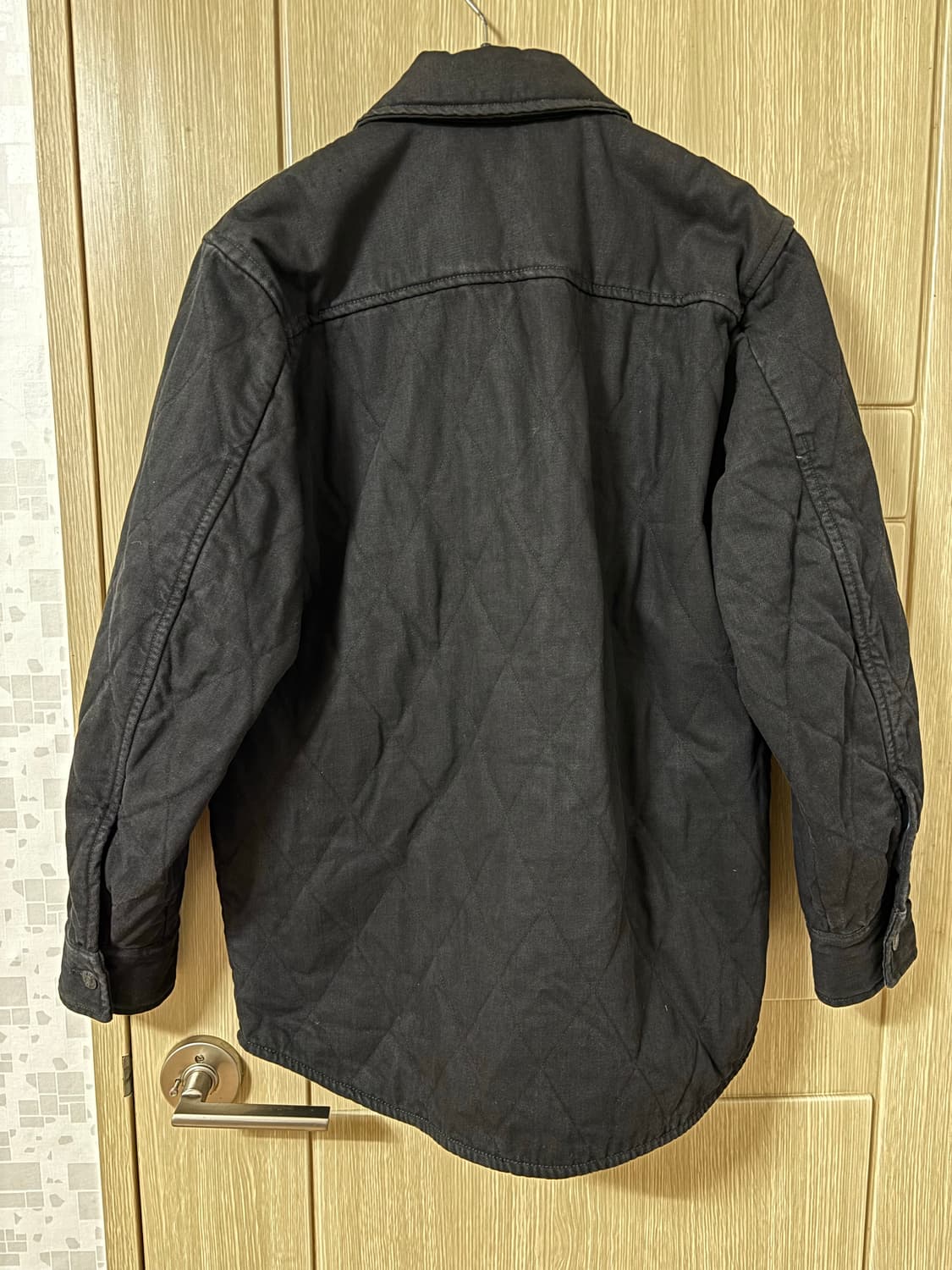 디젤 블랙 데님 퀼팅 자켓 상품이미지5