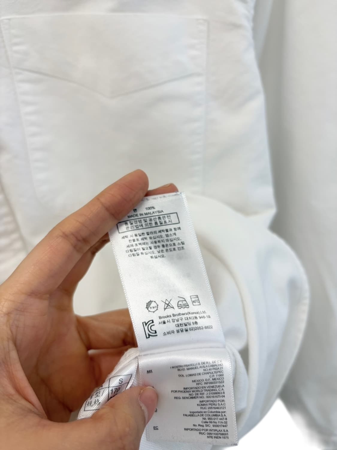 브룩스브라더스 옥스포드 셔츠 화이트 (S/90~95) 상품이미지8