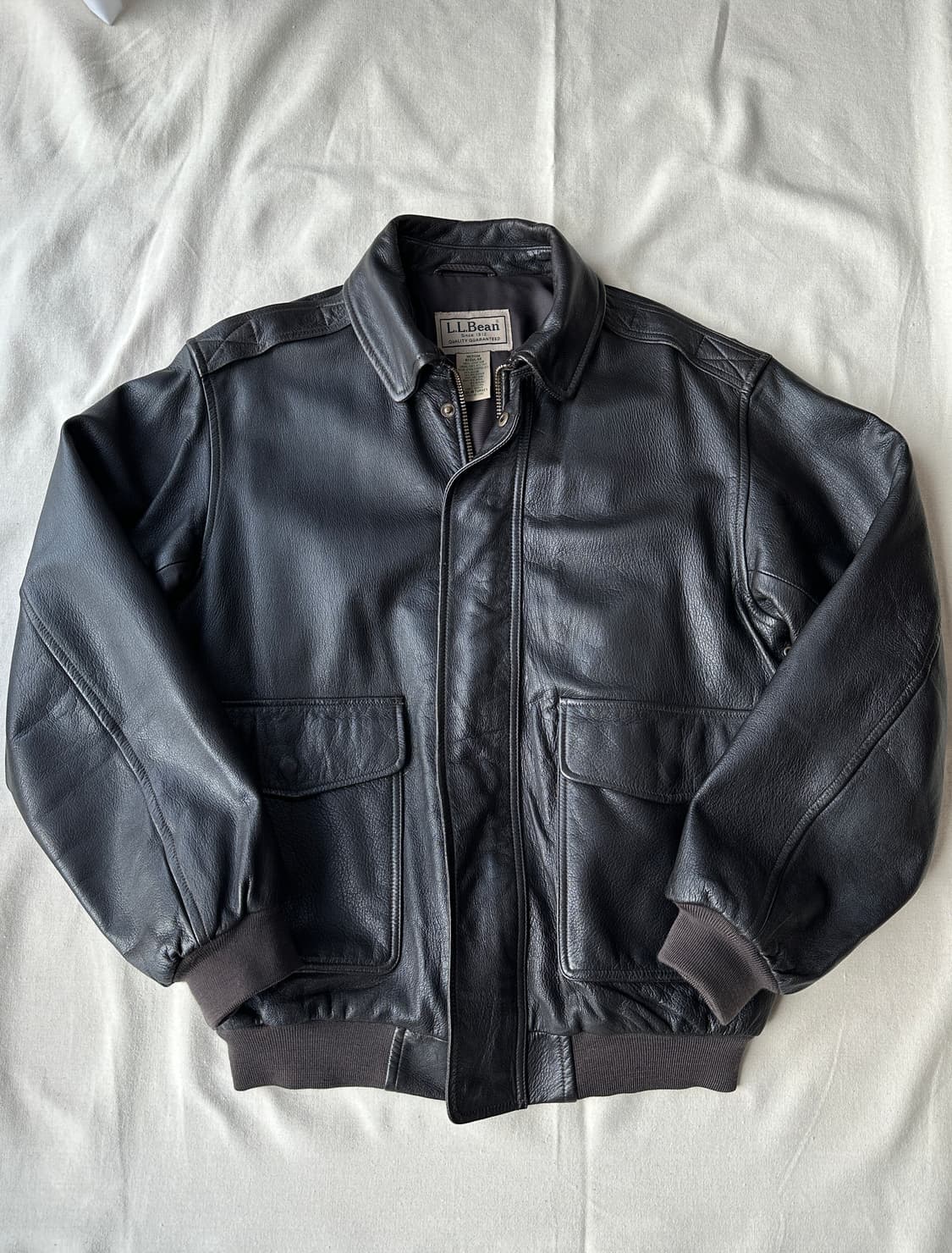 LL Bean 엘엘빈 A2 고트스킨 레더 자켓 M 상품이미지1