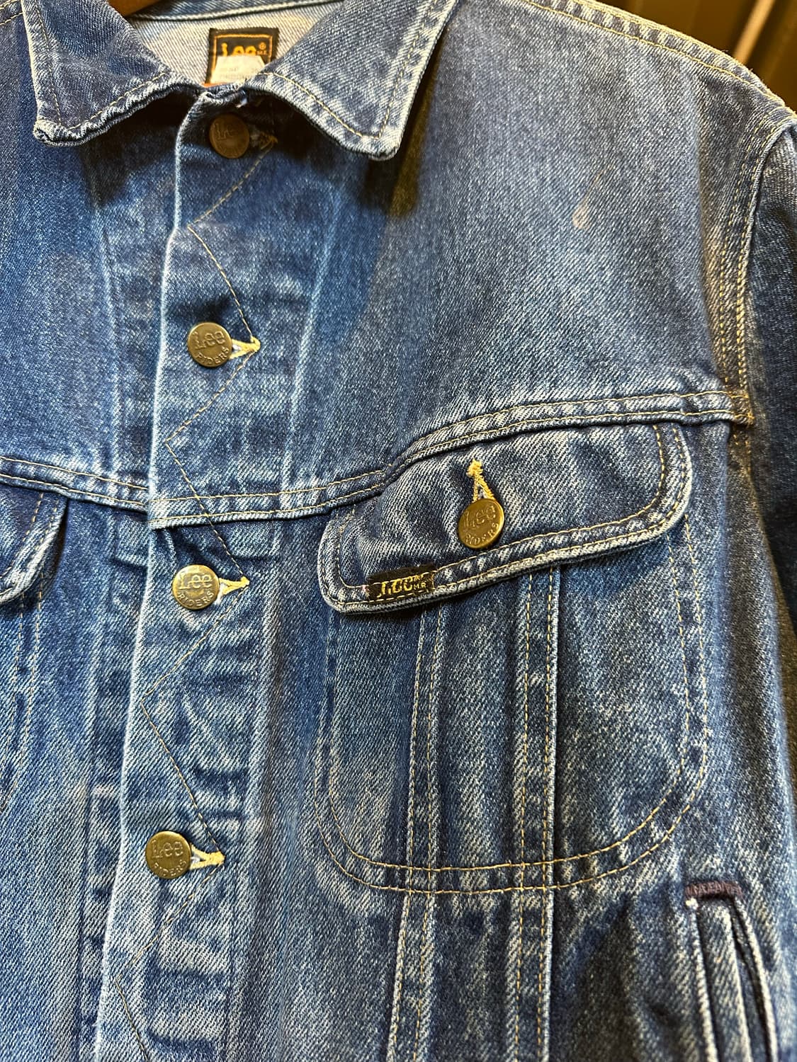 80s Lee 리 라이더 데님 트러커 자켓 made in usa 상품이미지5