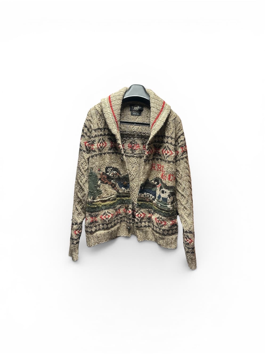 RRL 핸드니트 숄카라 가디건 상품이미지5