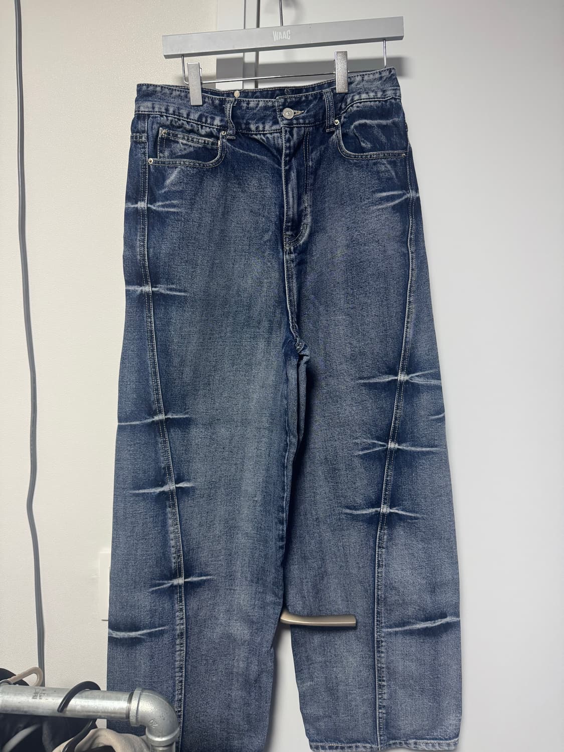 메종미네드 PINCH WIND 데님 팬츠 블루 46-standard 상품이미지2