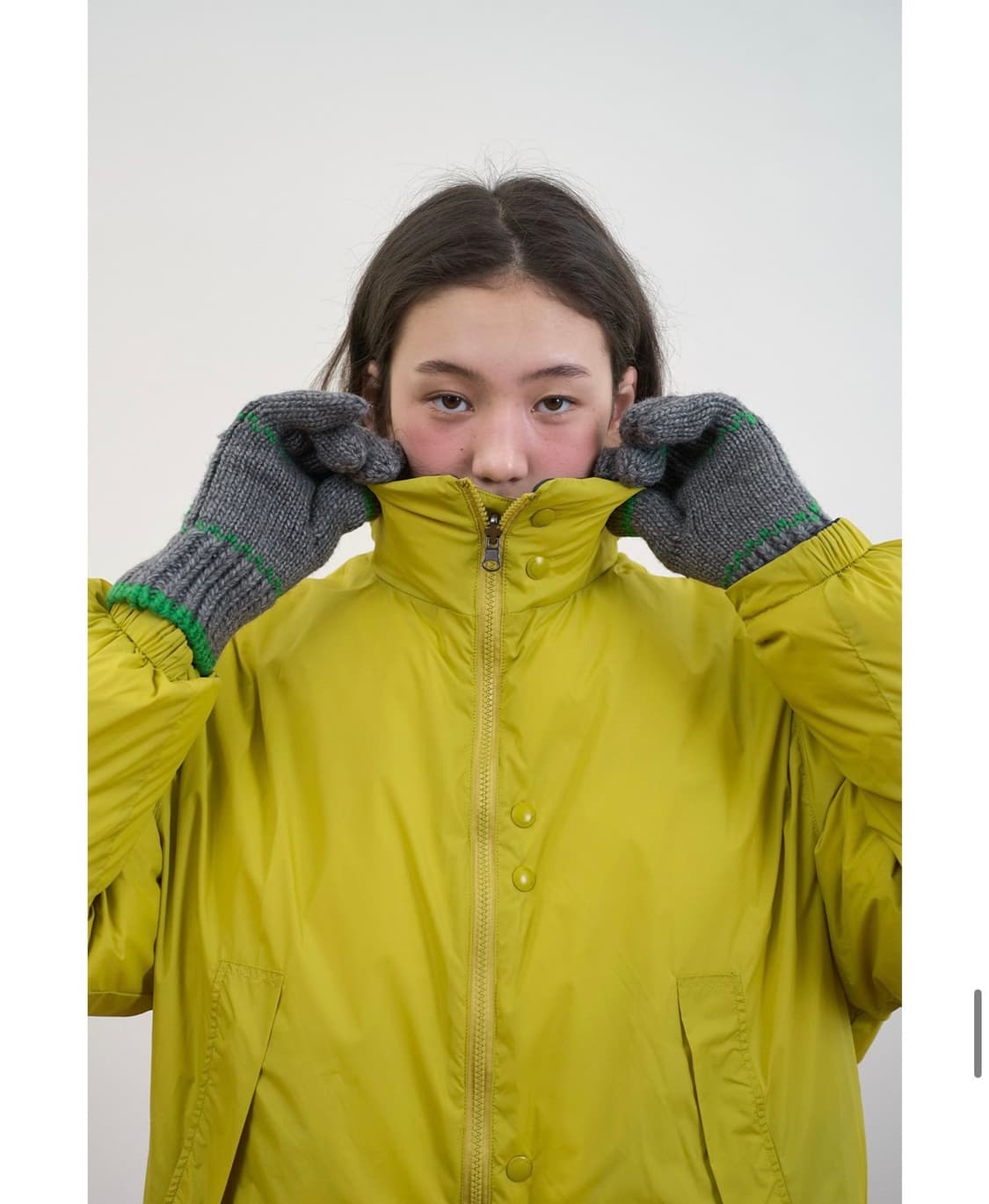 새상품) 노컨텐츠 301. Snowy Gloves 차콜 니트 장갑 상품이미지6