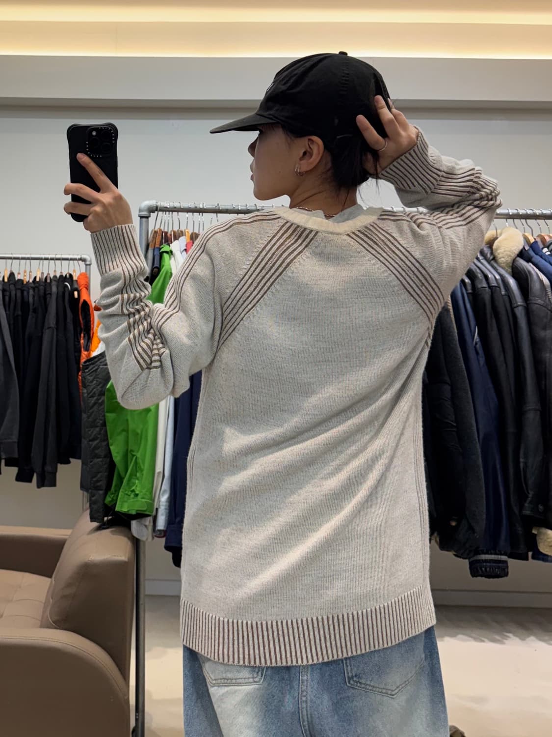 알마니 메리노울 니트 상품이미지8