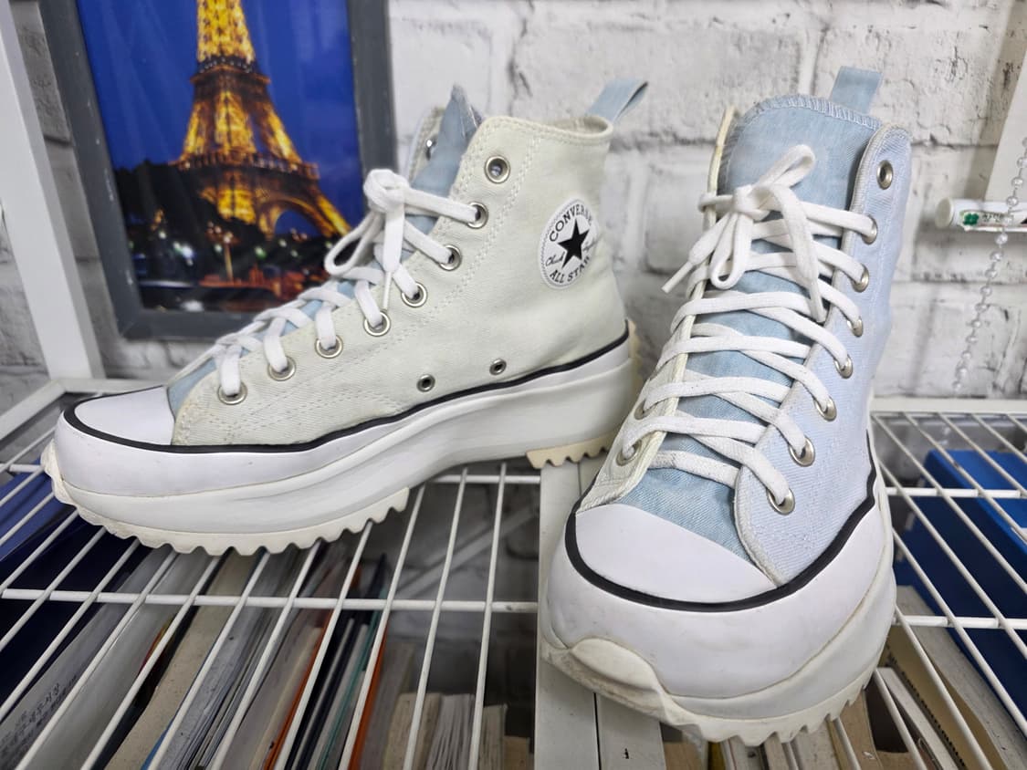 컨버스 런스타 스니커즈 270 하이크 하이 블루 빈티지 화이트  SE14 상품이미지6