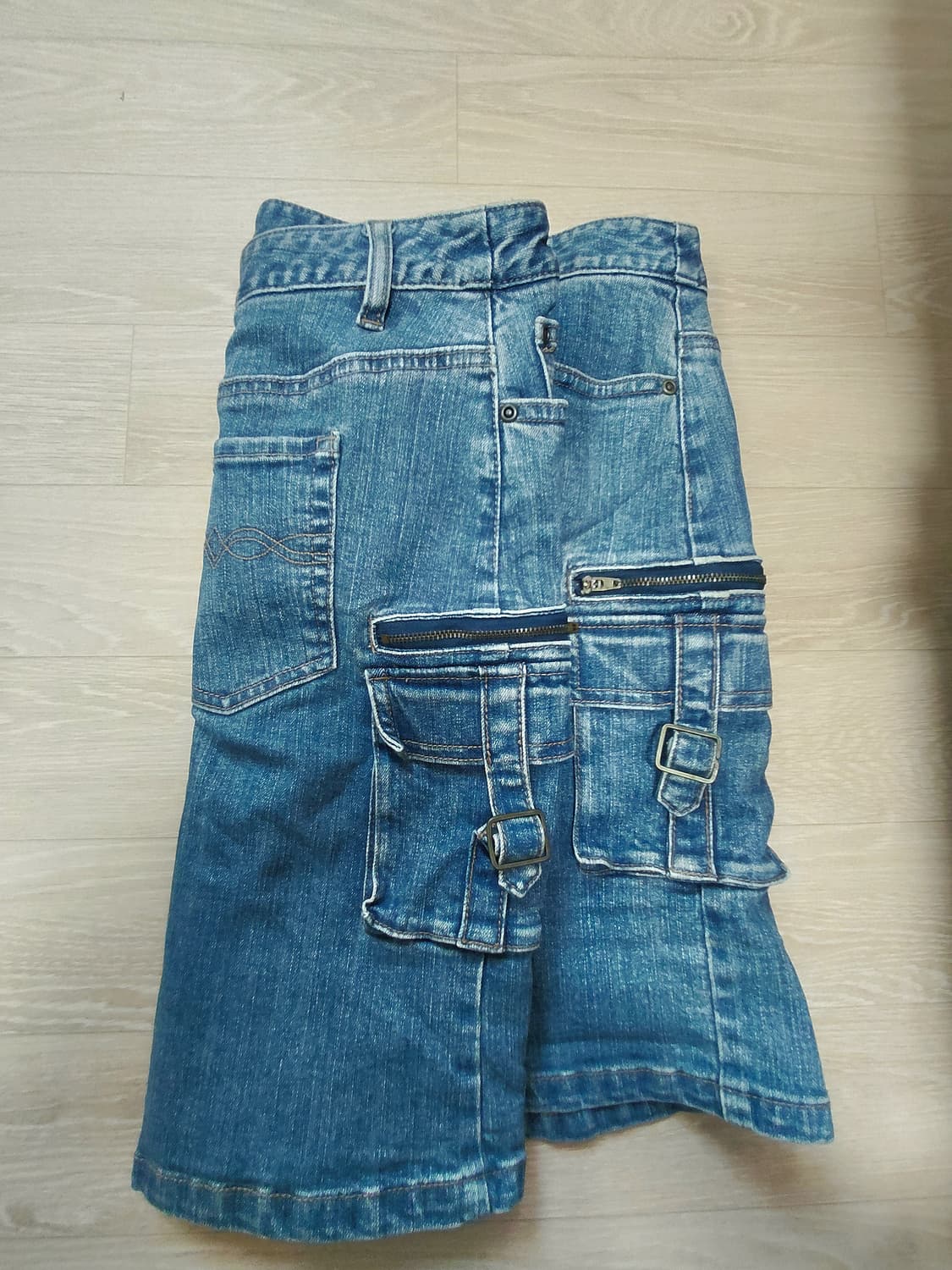 카고 데님 스커트 상품이미지1