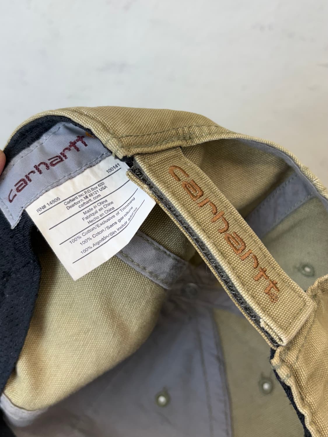 칼하트 빈티지 볼캡 카키 상품이미지4