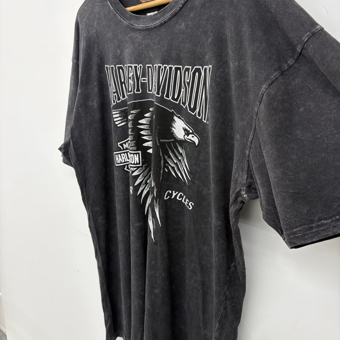 할리데이비슨 블랙 워싱 티셔츠 남성 XL 상품이미지3