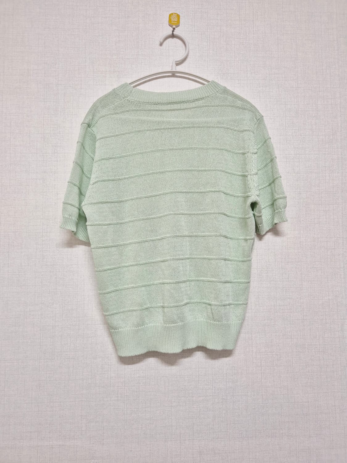 민트색 반팔 니트 티셔츠 상품이미지2