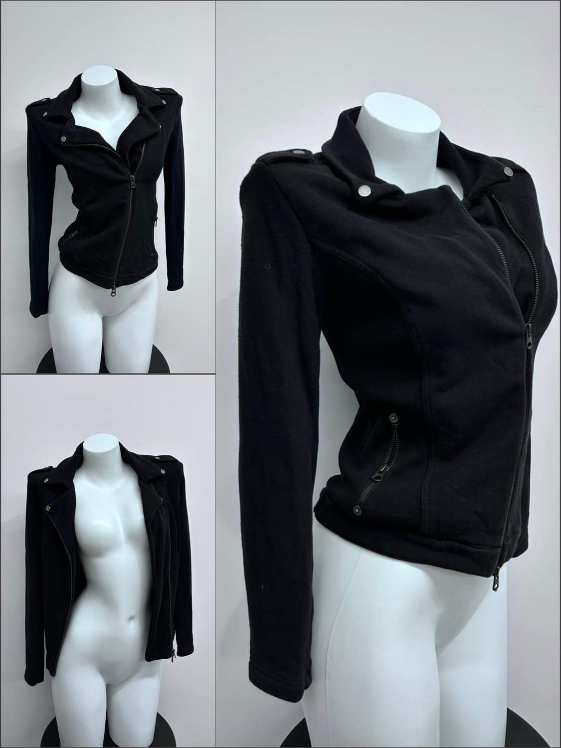 아르마니 사선 지퍼 코튼 자켓 상품이미지1