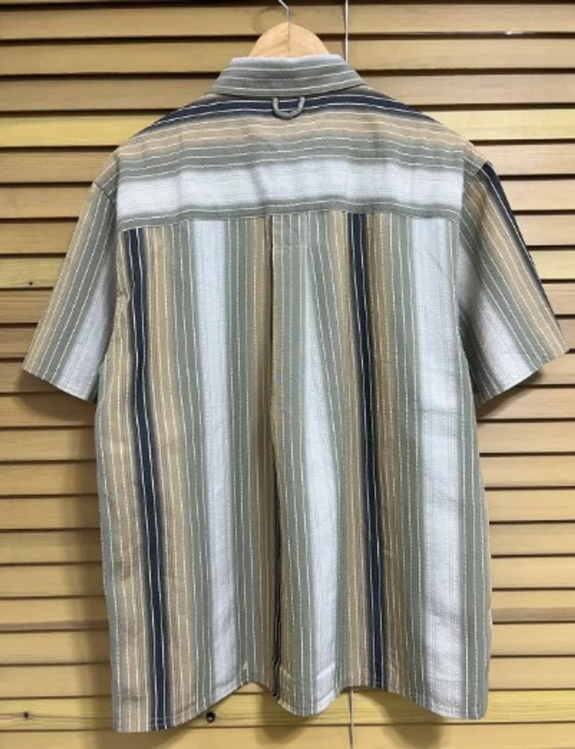 엑스오피시오 남성 스트라이프 코튼반팔셔츠 S/P 상품이미지3