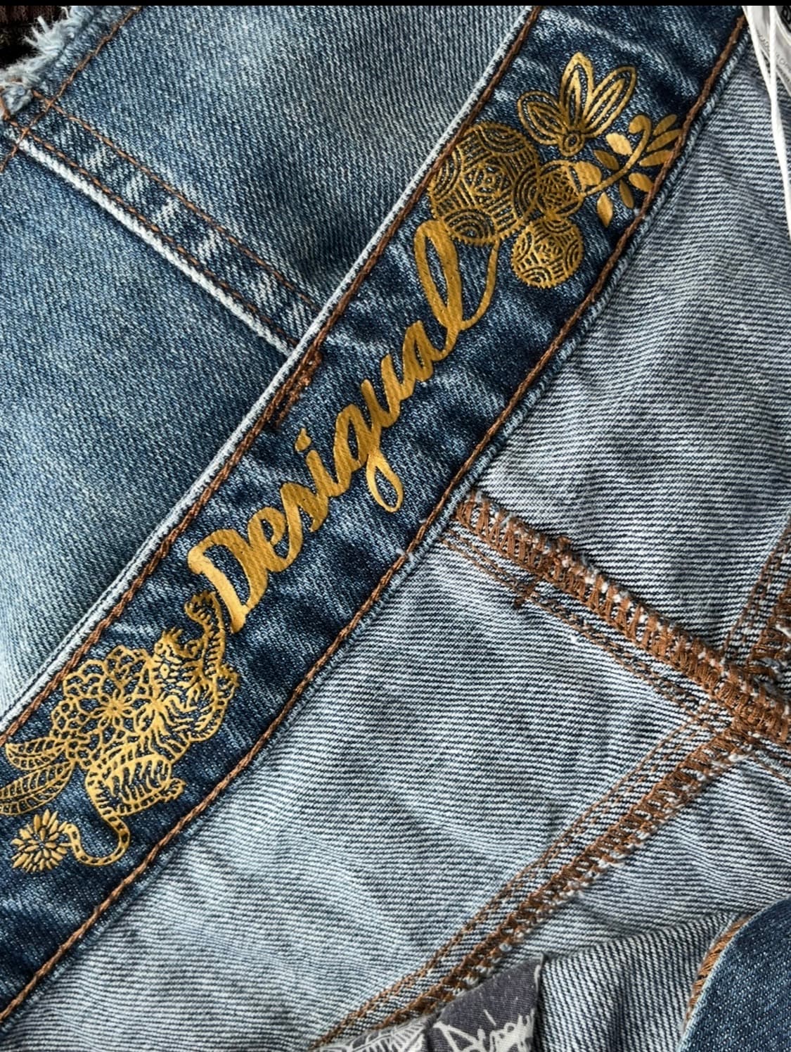 Desigual 데님 자수 스커트 상품이미지8