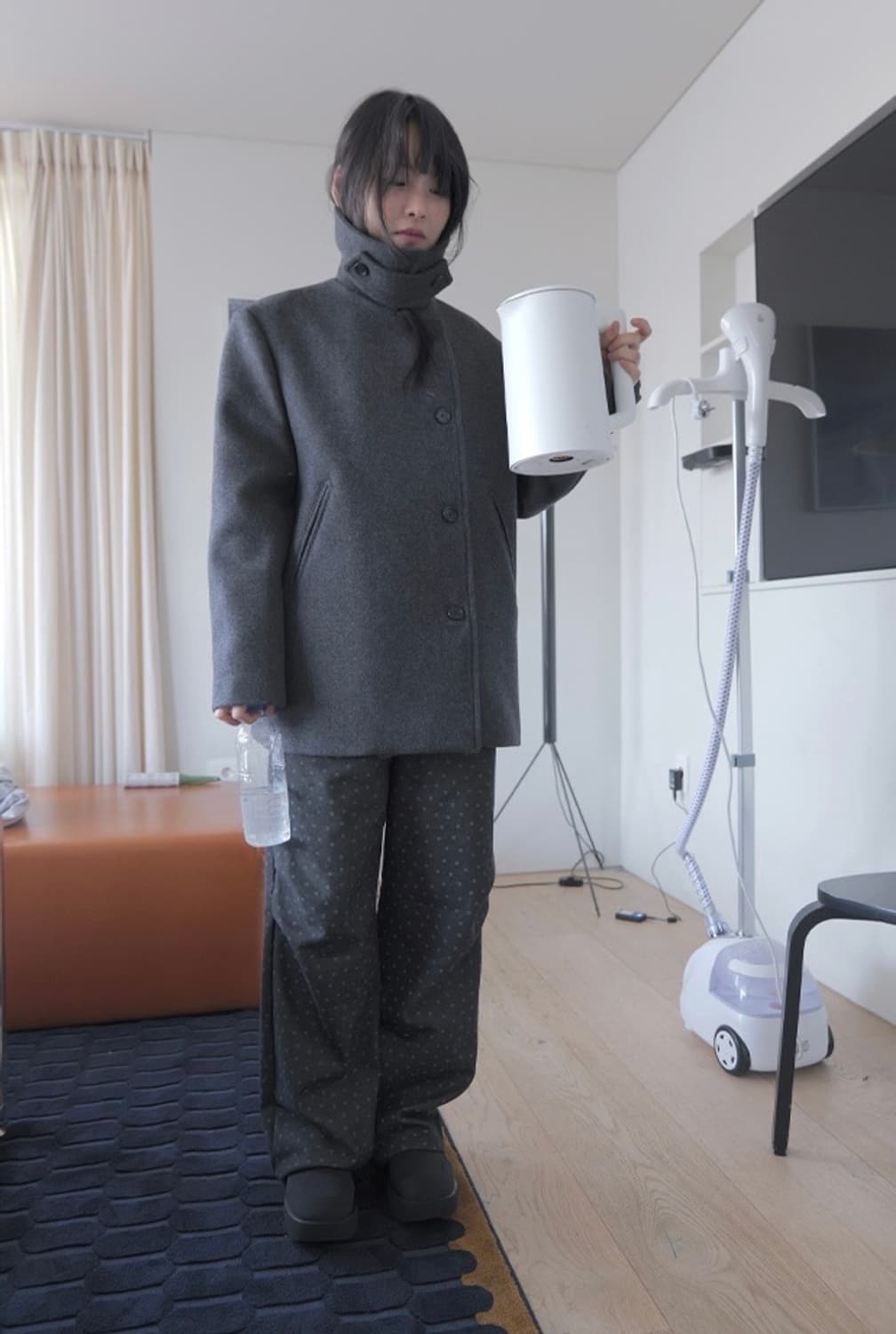 에프터먼데이 피코트 차콜 상품이미지1