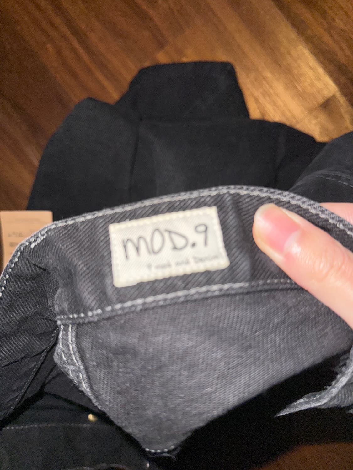 모드나인 블랙 데님 29사이즈 상품이미지4