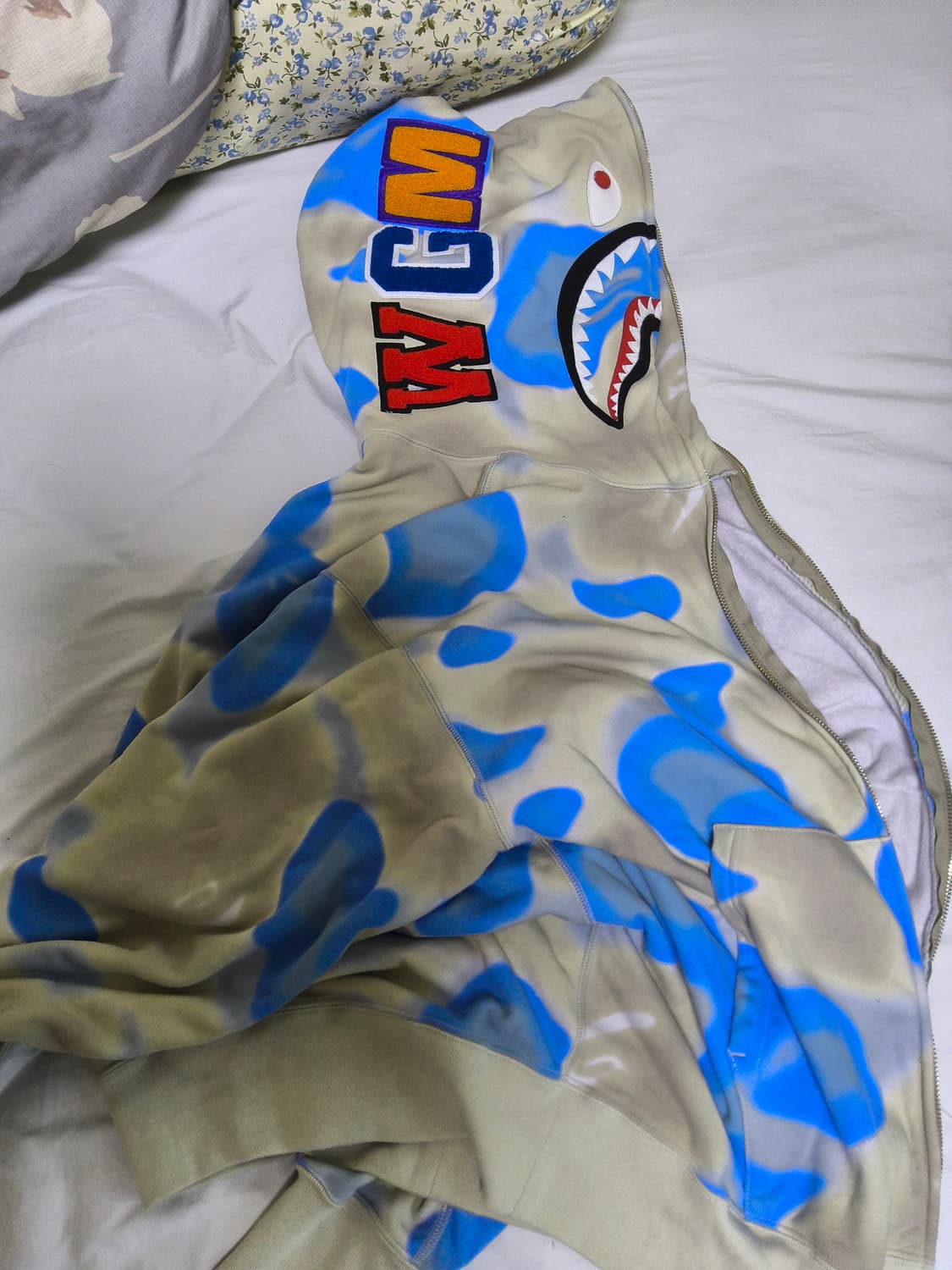 베이프 릴릭스 핏 후드집업 급처 라지 상품이미지1