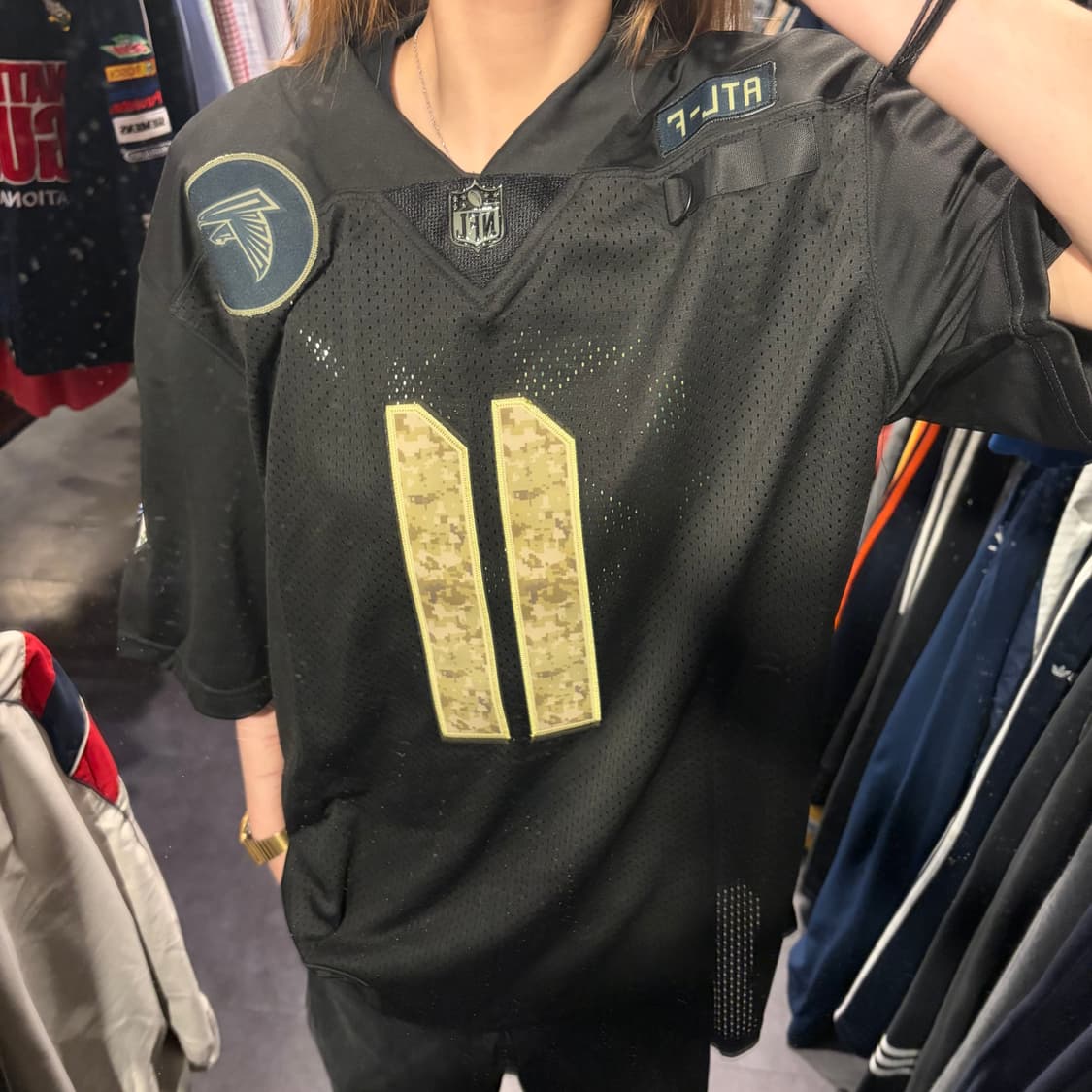 [IM] NFL X NIKE NFL NO.11 Jones 반팔 져지 블랙 상품이미지2