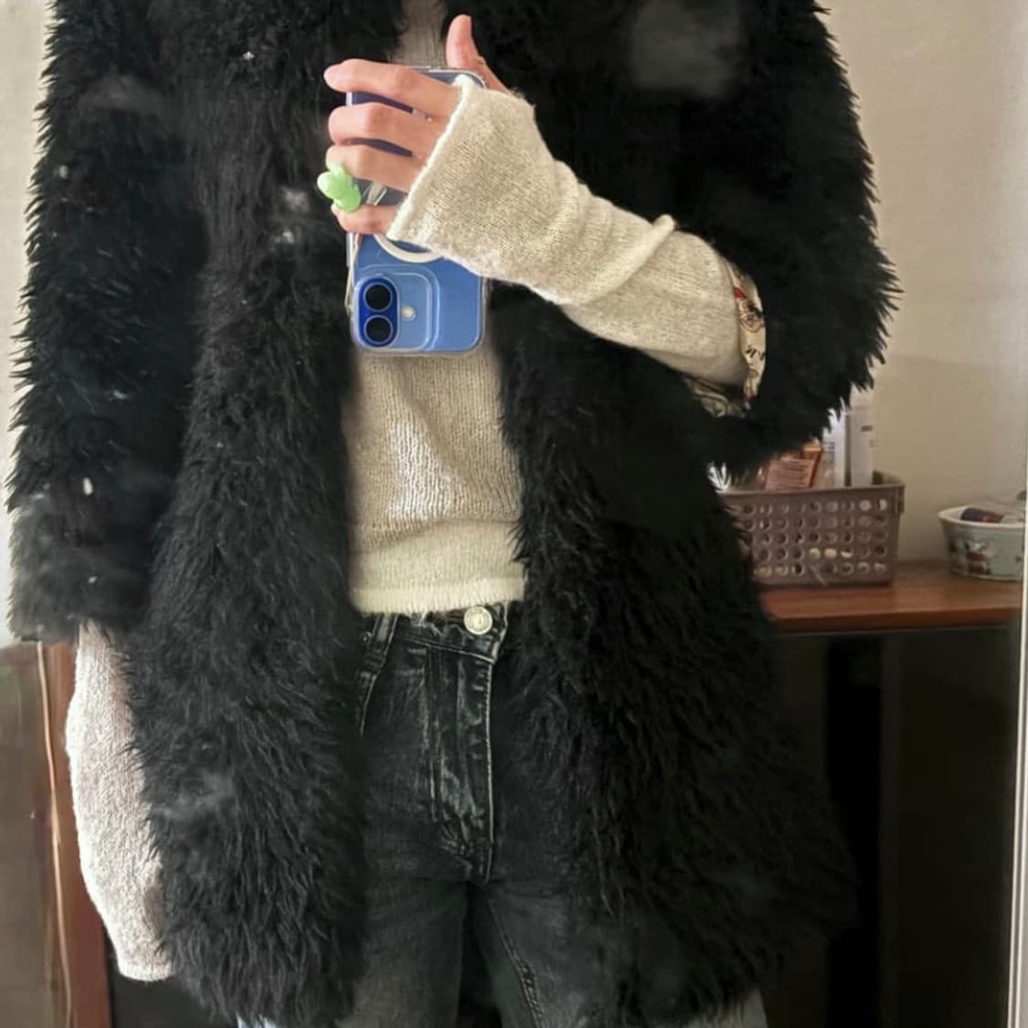 [급처] 미스 식스티 블랙 퍼자켓 상품이미지5