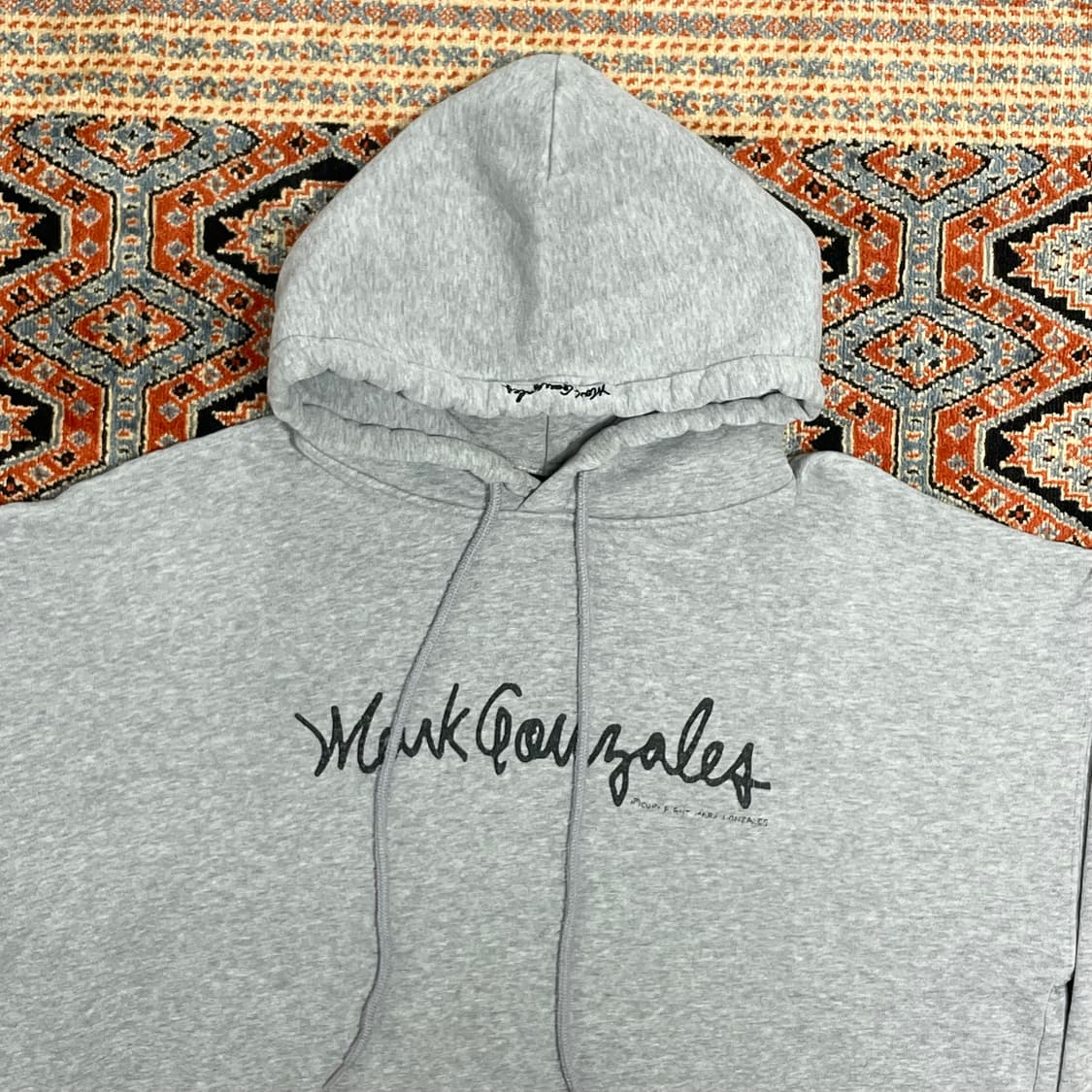 마크곤잘레스 스펠로고 그레이 기모 후드티셔츠 남성XL 상품이미지2