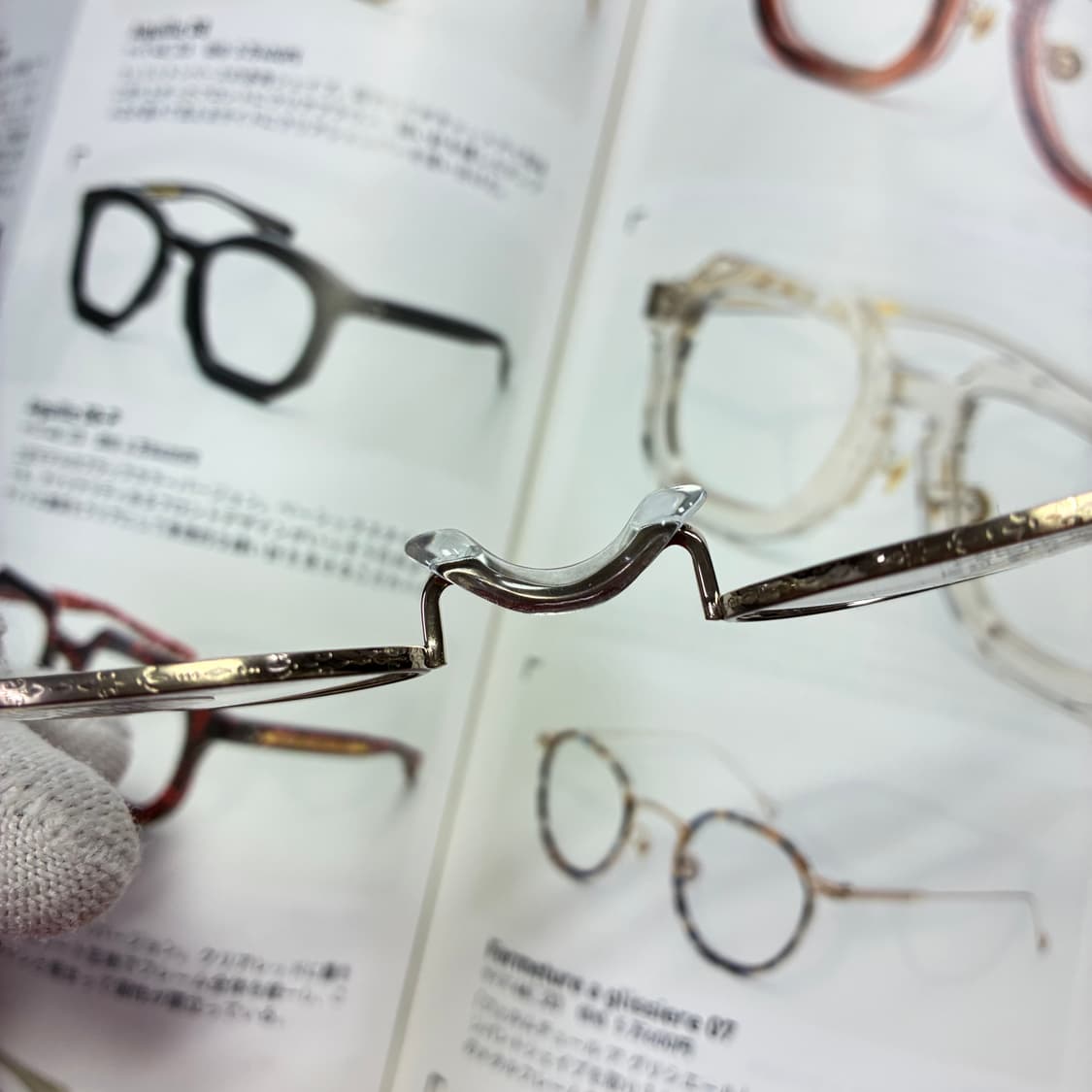 일본 후쿠이 사바에 티타늄 새들브릿지 안경 상품이미지7