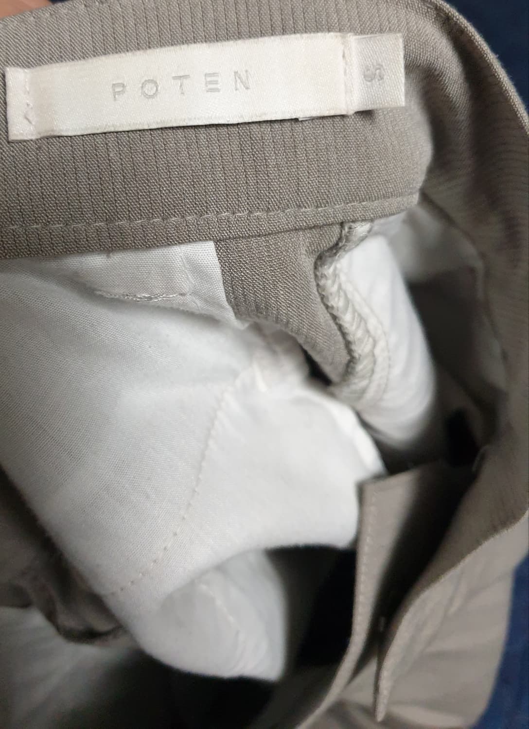 POTEN 핀턱 와이드 슬랙스 애쉬그레이 (30) 상품이미지4