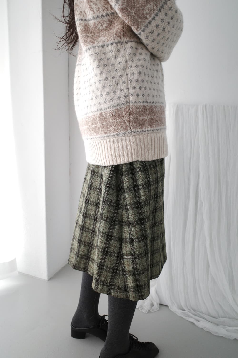 check pocket skirt 상품이미지5