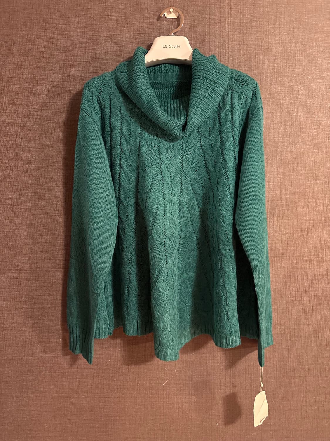 톤다운된 청록빛이 예쁜 케이블 니트 / JAPAN 상품이미지2