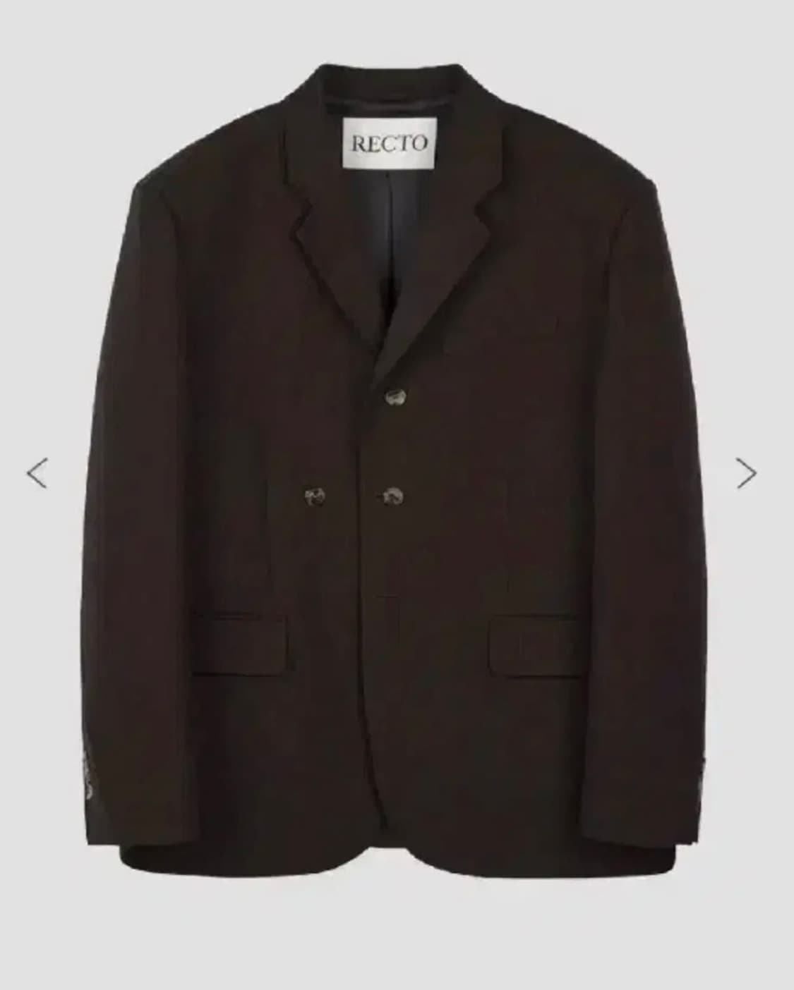 렉토 버진울 스트라이프 자켓 빈티지브라운 s 상품이미지1