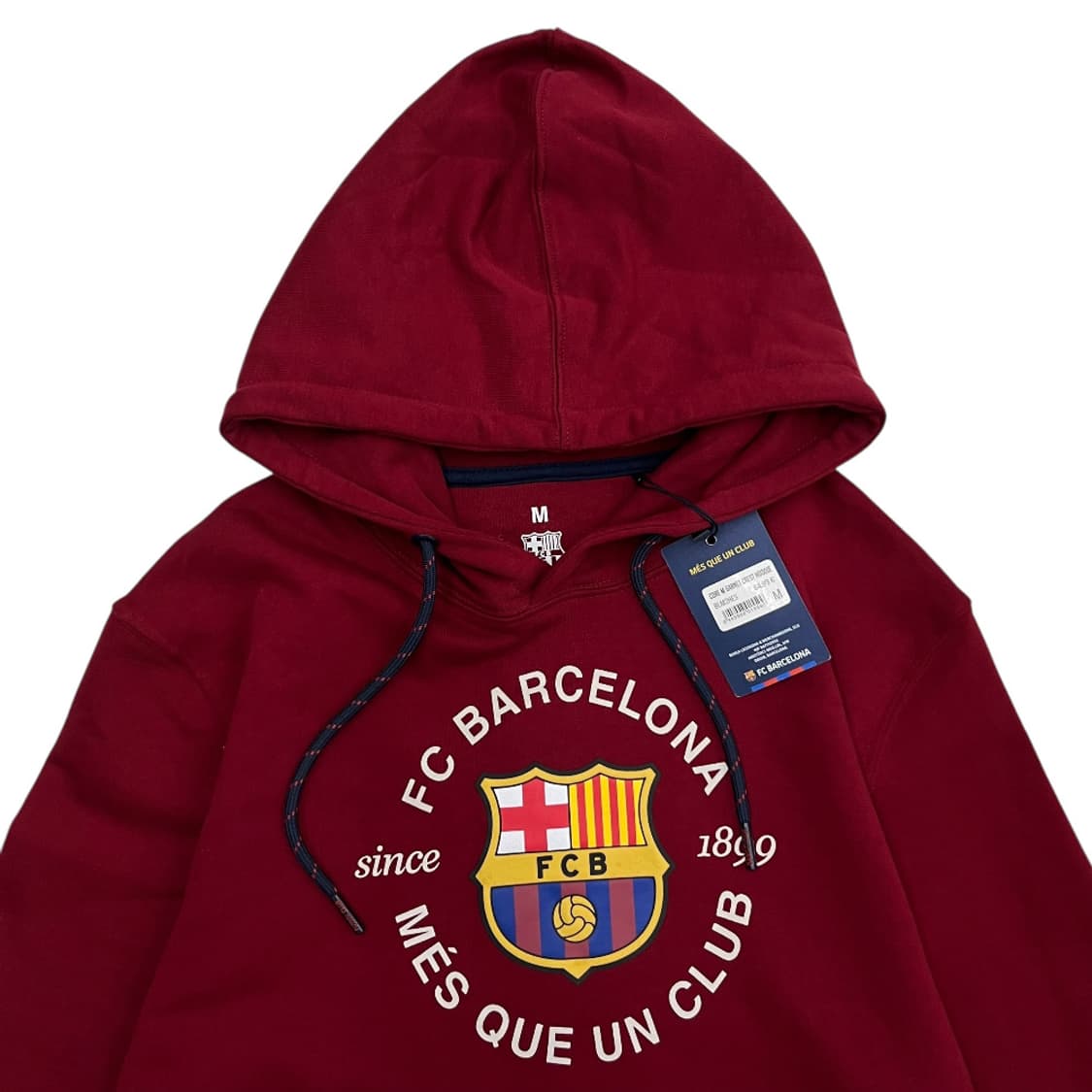 바르셀로나 센터로고 버건디 후드 M 상품이미지4