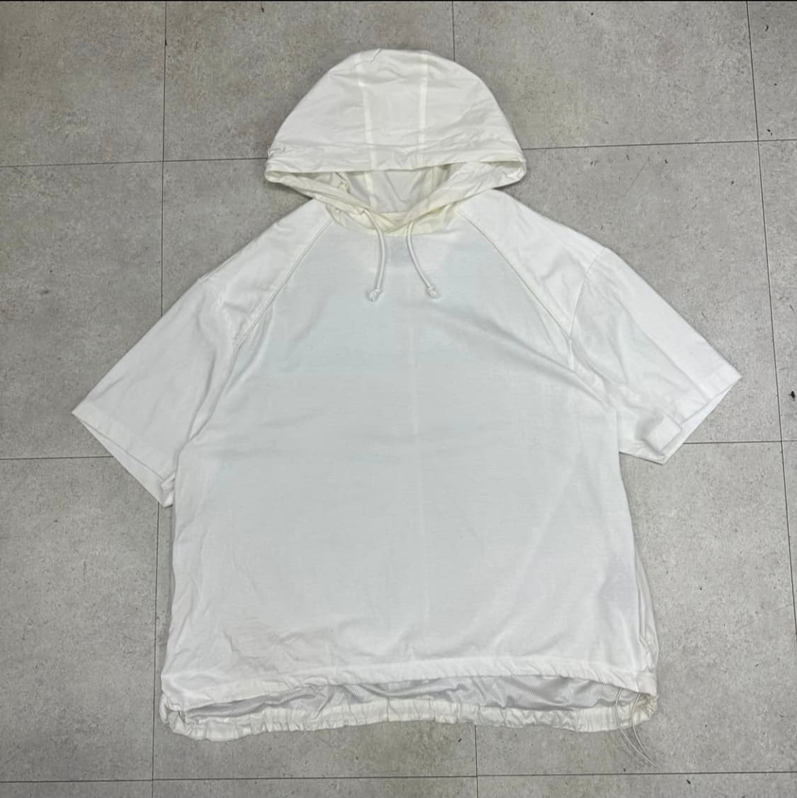 준지 후드 반팔 오버핏 M (가슴단면 73) 면+나일론+폴리 상품이미지1