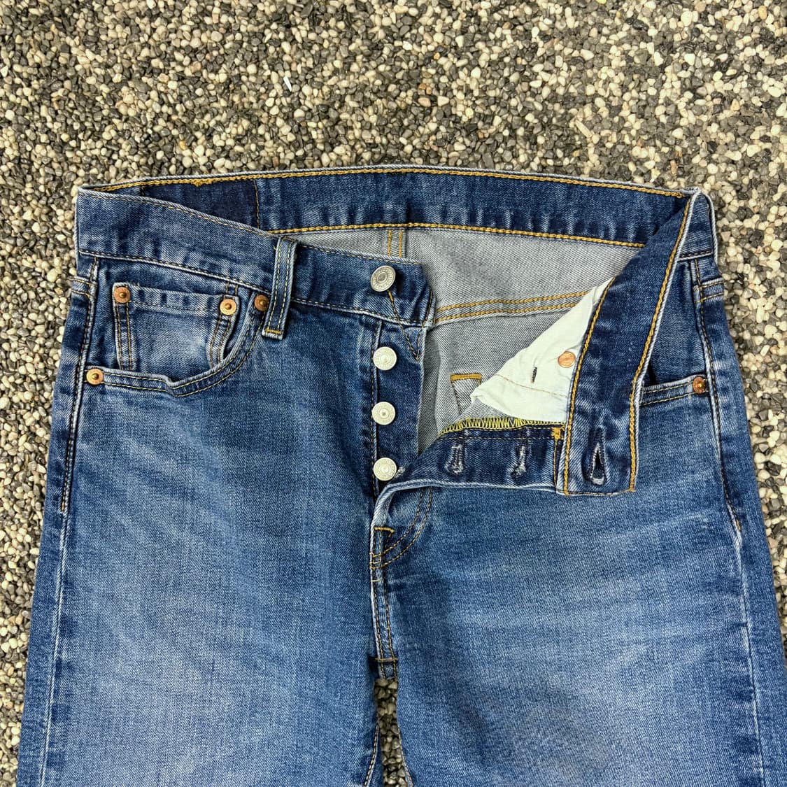 리바이스 501 미디엄 워시 데님 (28) 상품이미지6