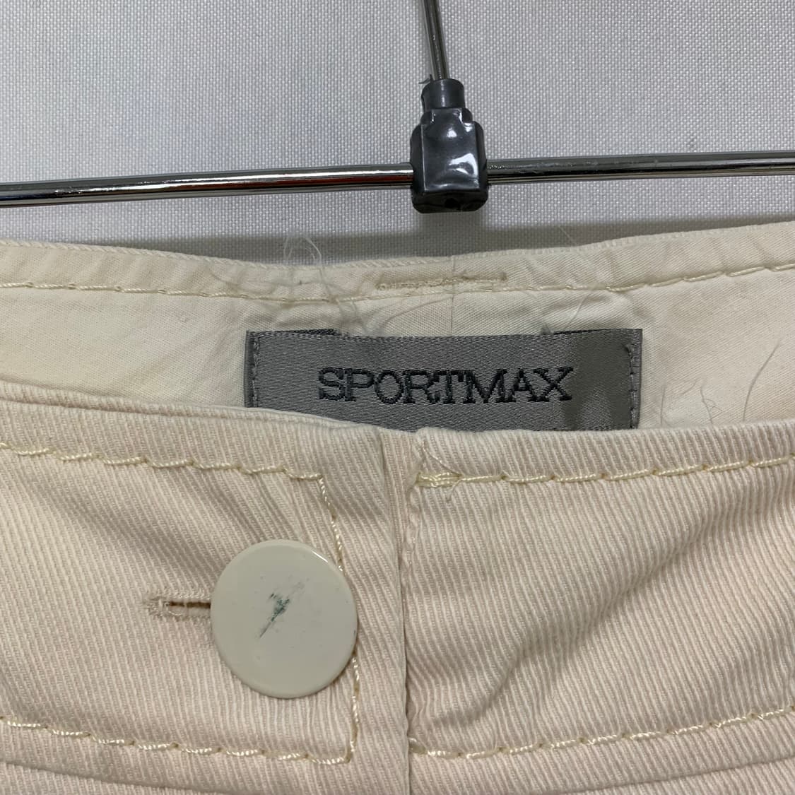 스포츠맥스 로우라이즈 골반바지 팬츠 아이보리 M-L 상품이미지4