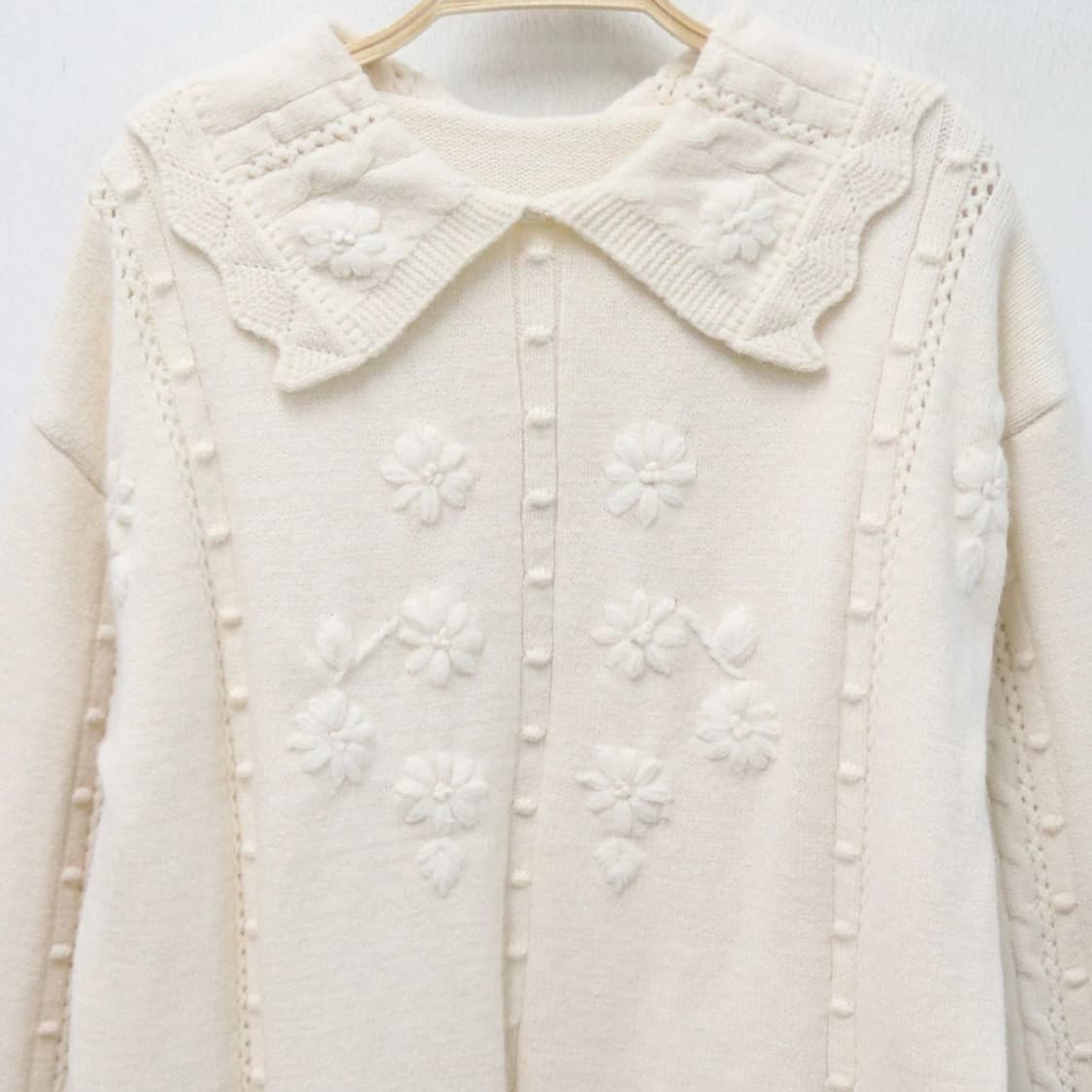 눈꽃 카라 포인트 니트 64310 상품이미지3