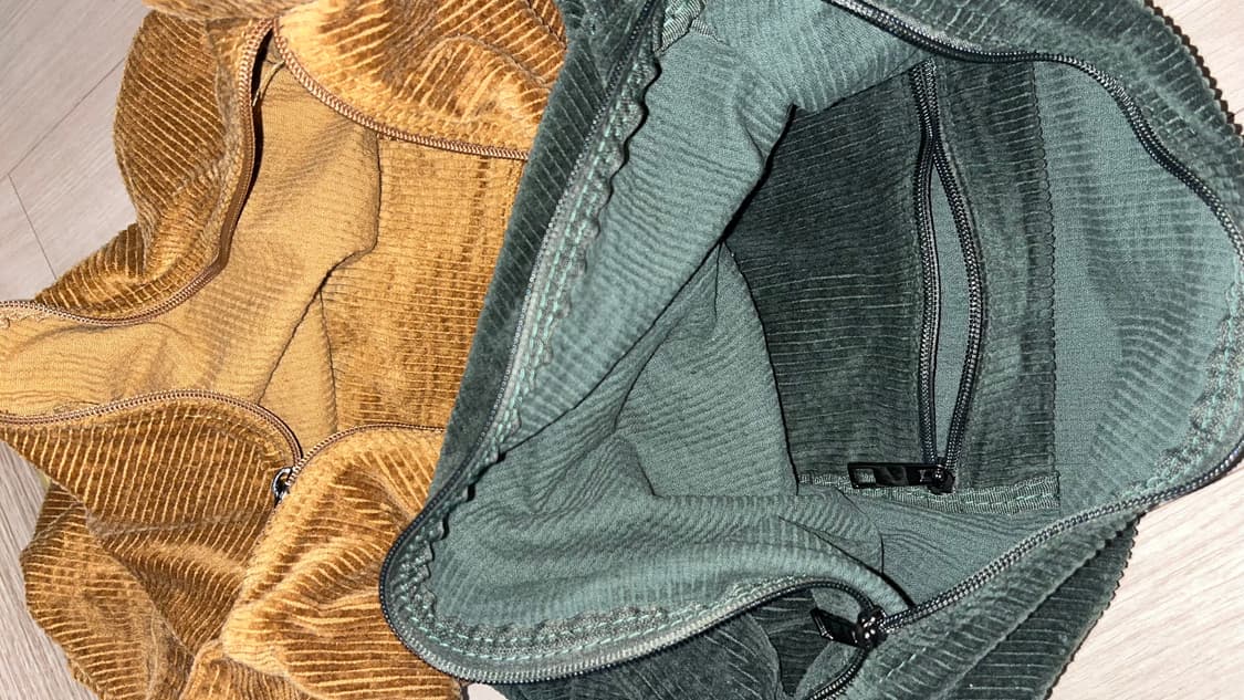 코듀로이 백 숄더백 카키/카멜 상품이미지5